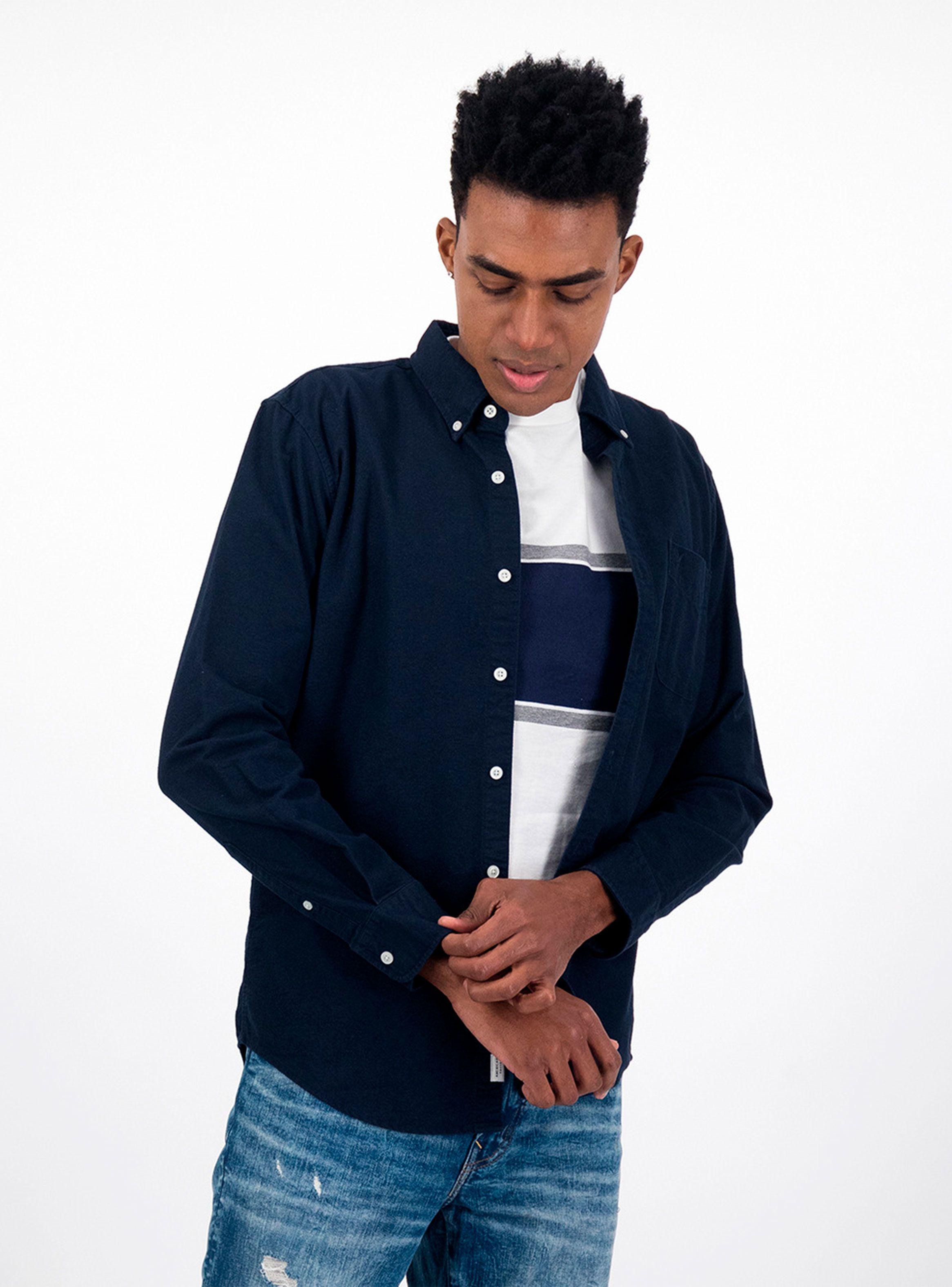 Camisa Slim Oxford con Botones-0