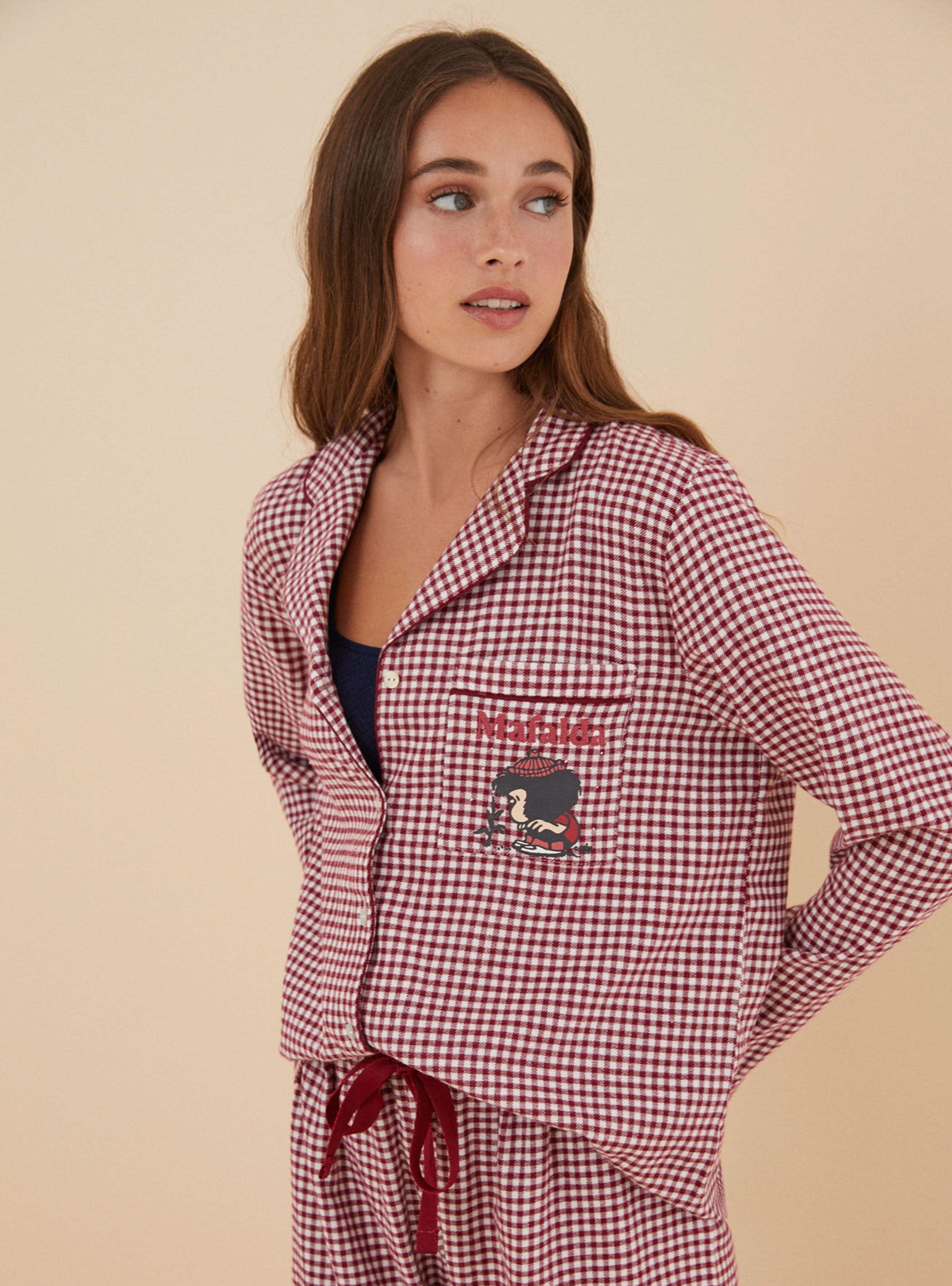 Pijama Camisero Algodón Mafalda-2