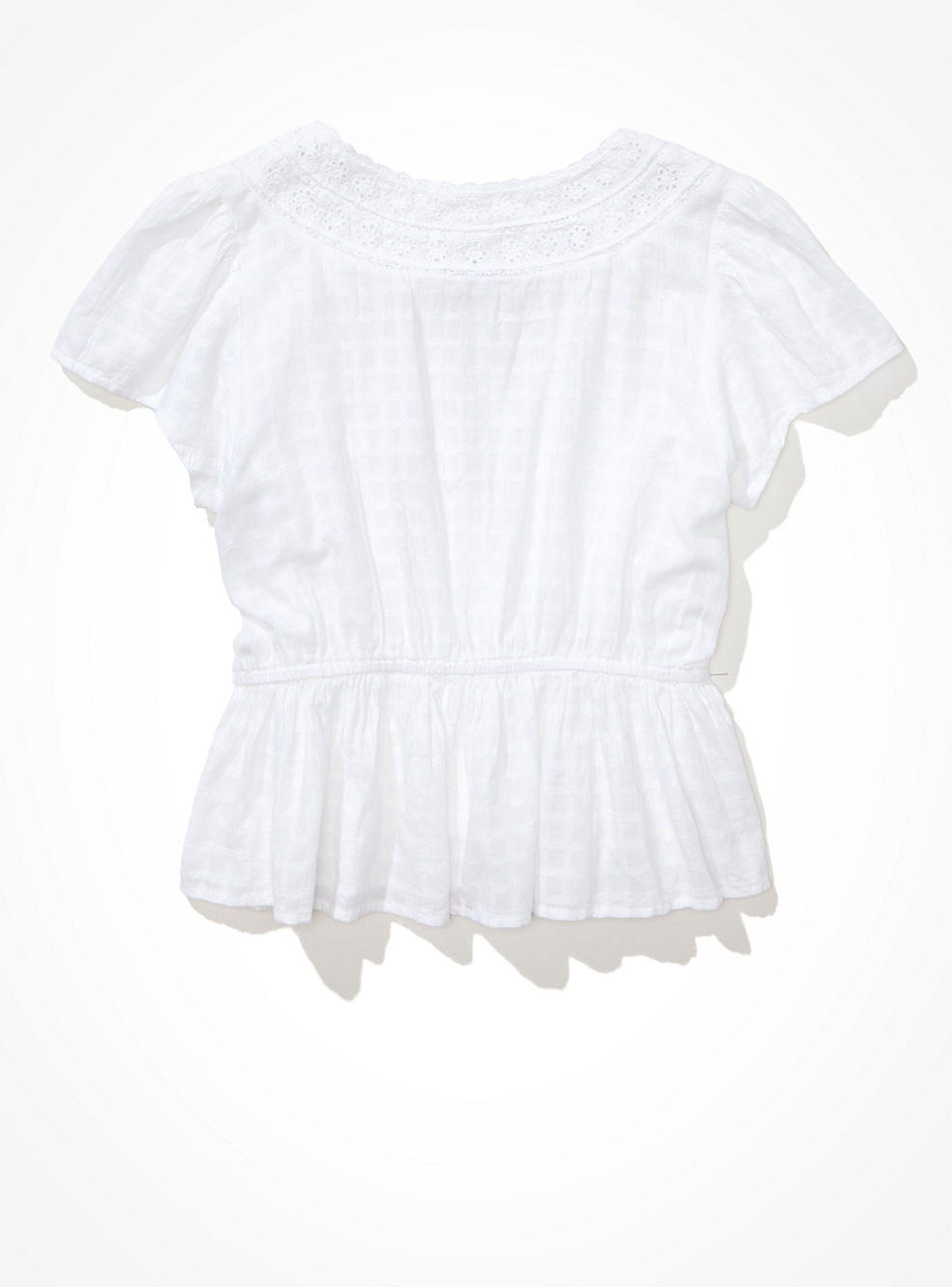 Blusa Escote V Lazo en Frente-3