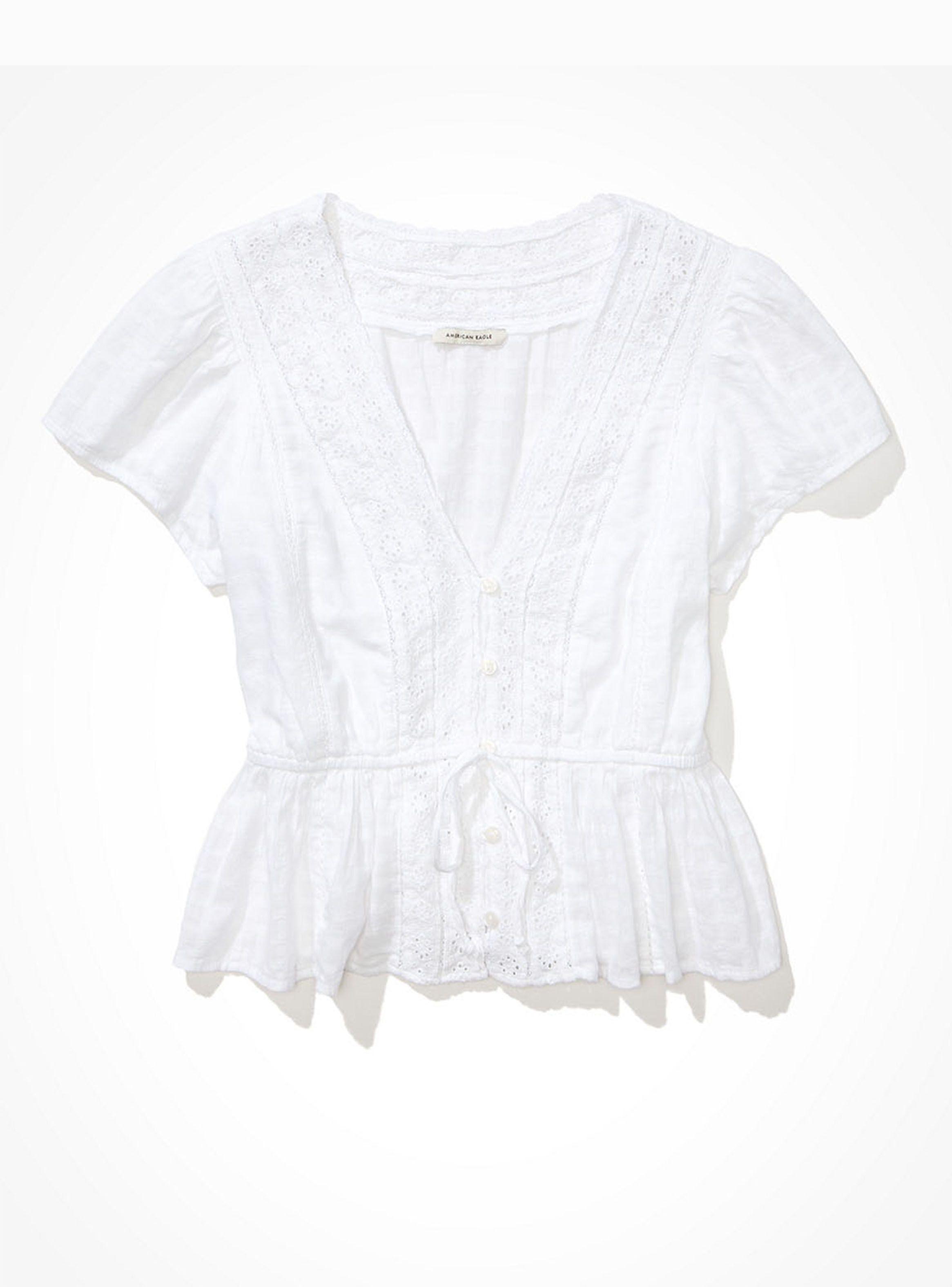 Blusa Escote V Lazo en Frente-2