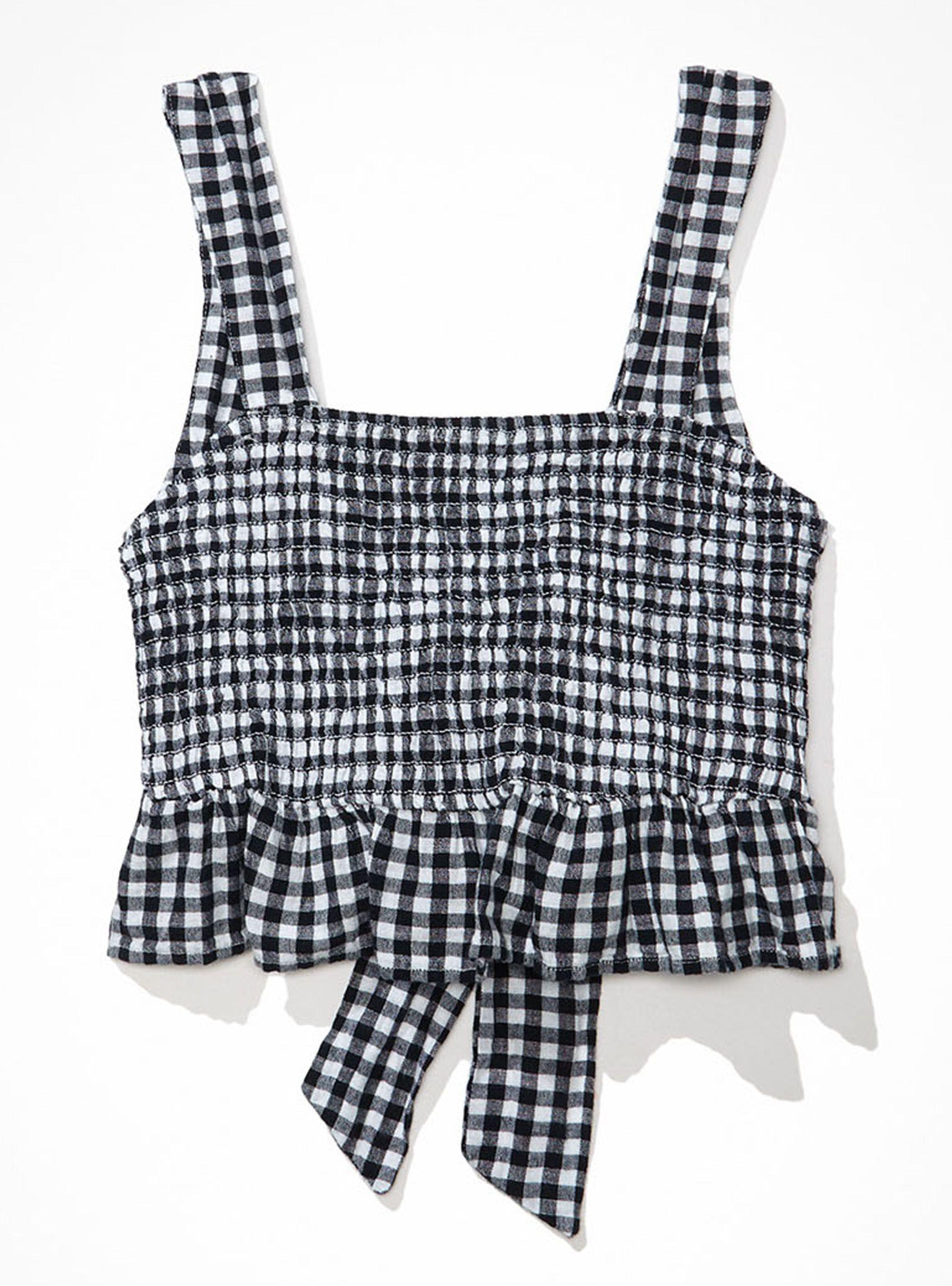 Crop Cami Smocked Cierre Tiritas-3