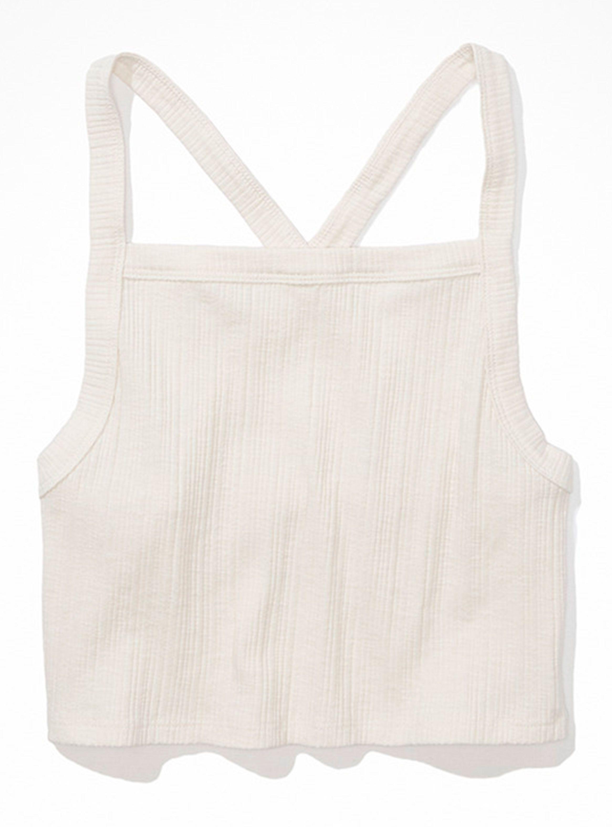 Polera Sin Mangas Top Cross-Back Cropped 1-2