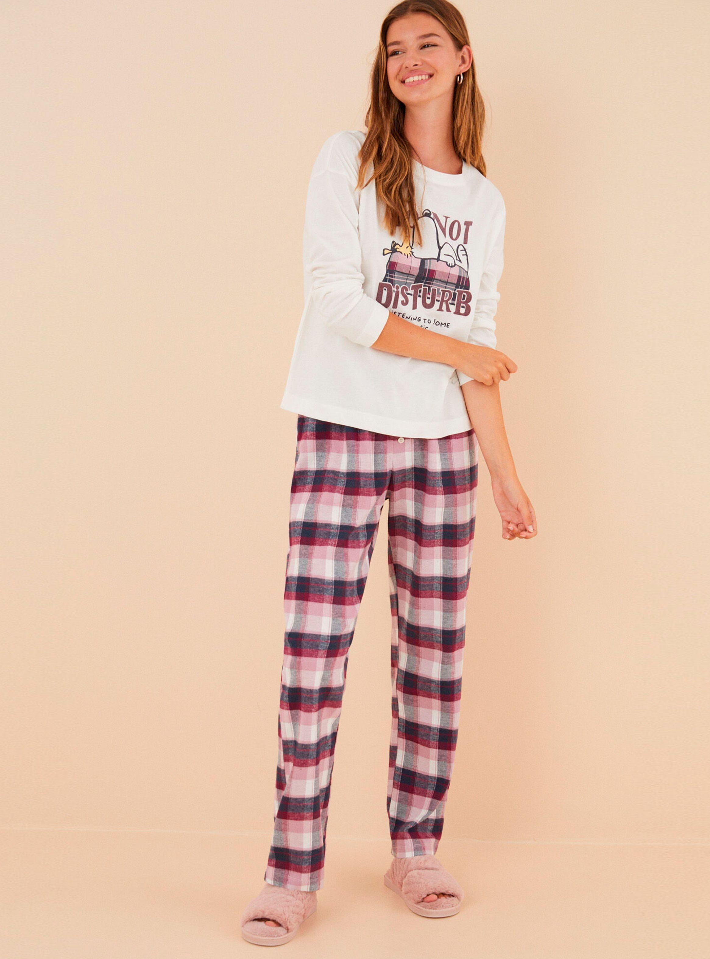 Pijama Algodón Snoopy Franela-0