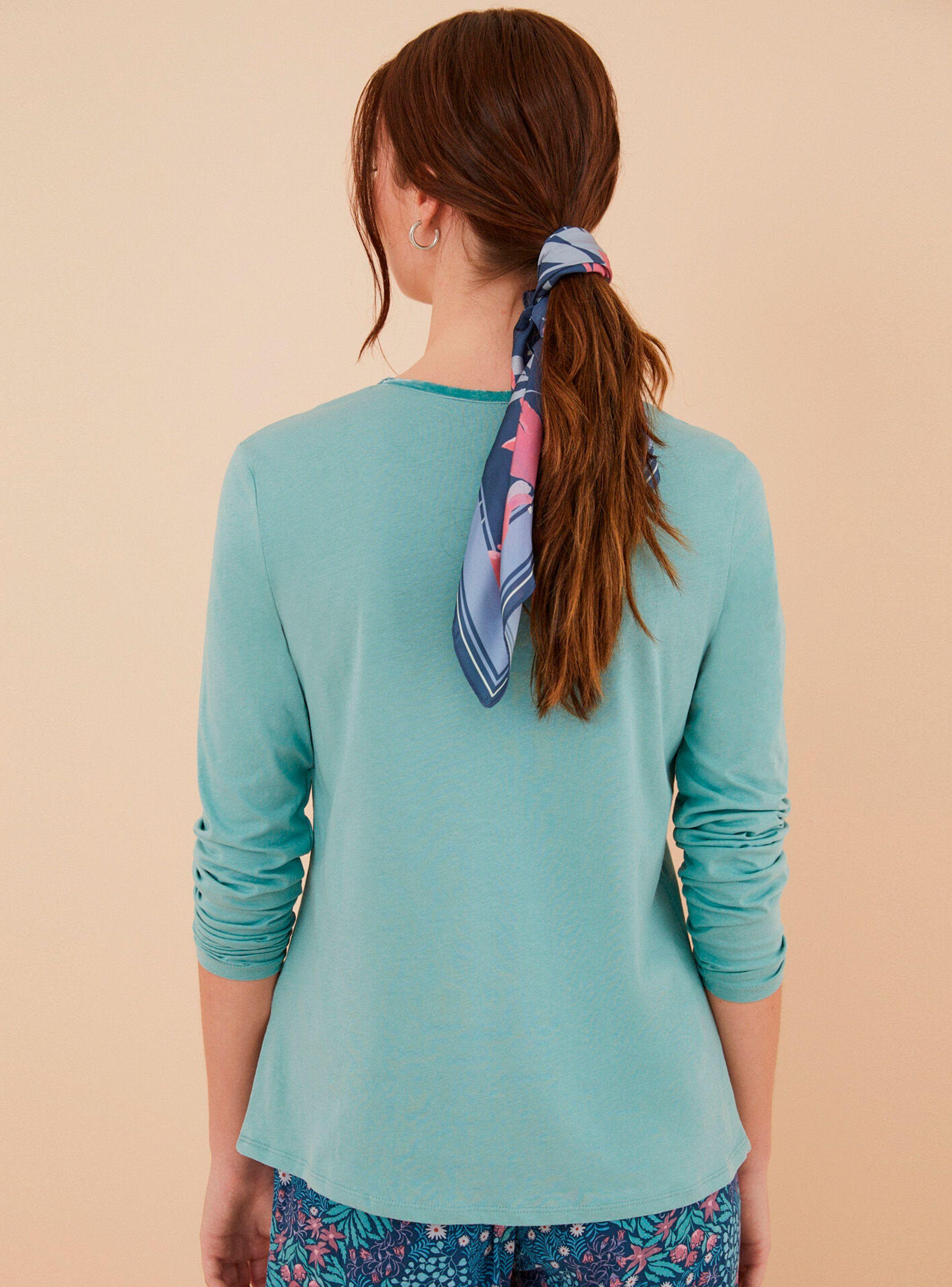 Polera Algodón Detalle de Tapeta Botones-1