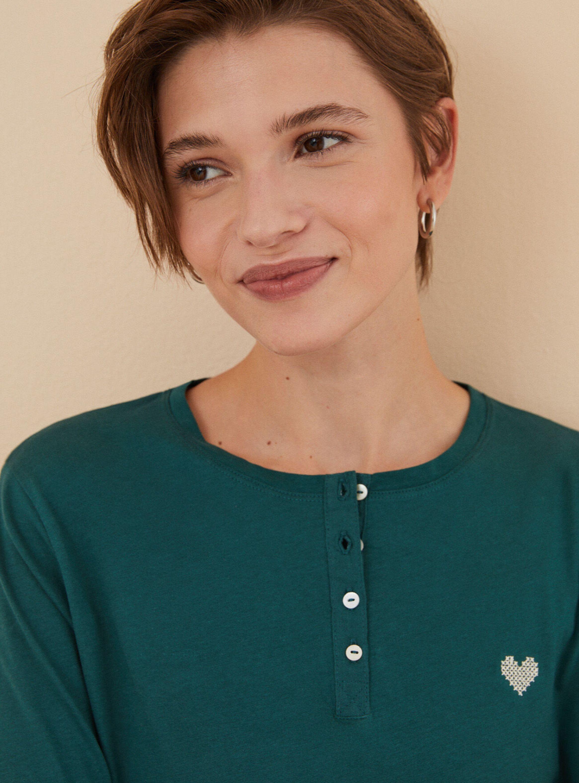 Polera Manga Larga Heart Algodón-3