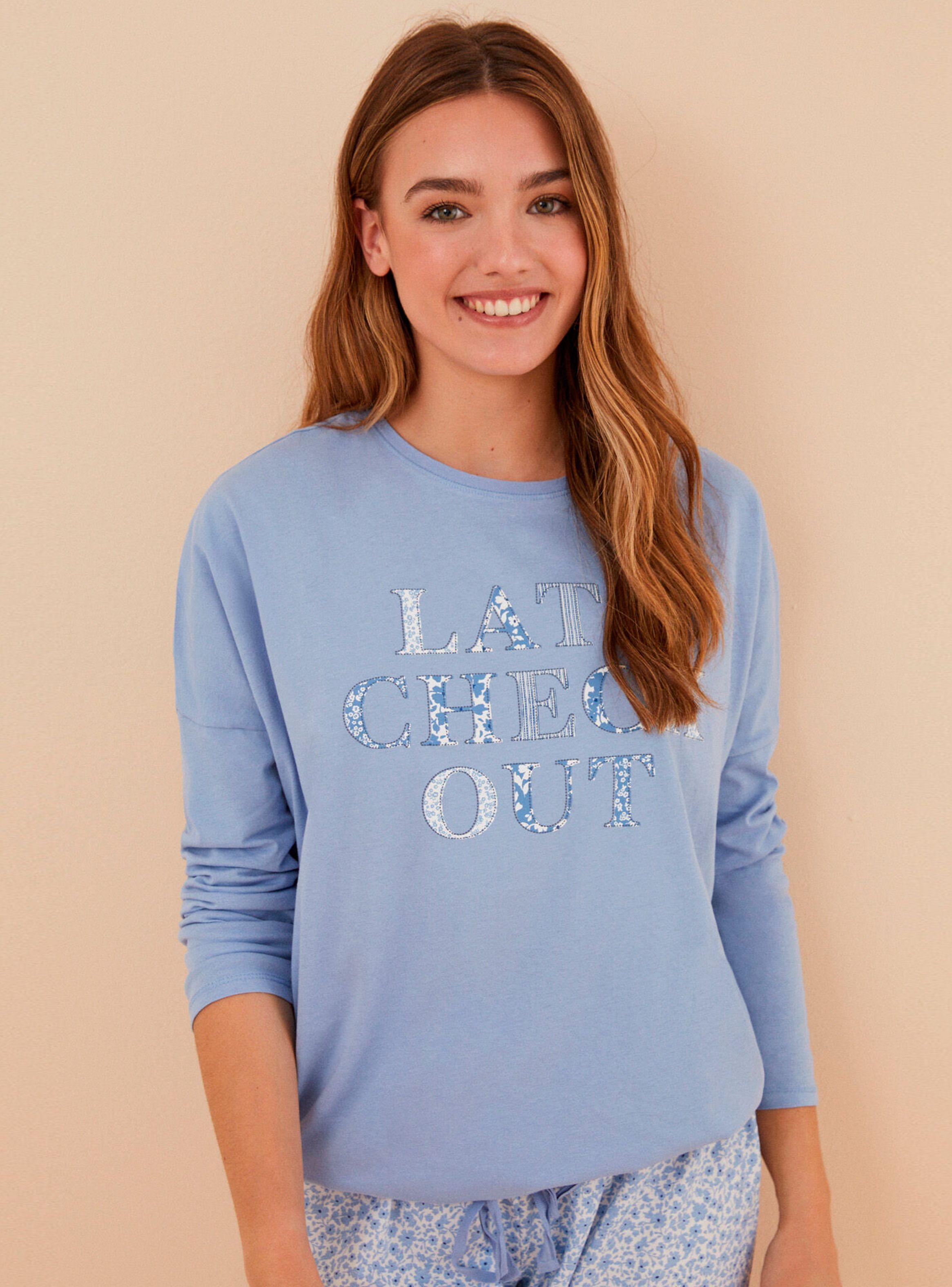 Pijama Top Manga Caída y Cinturilla-2