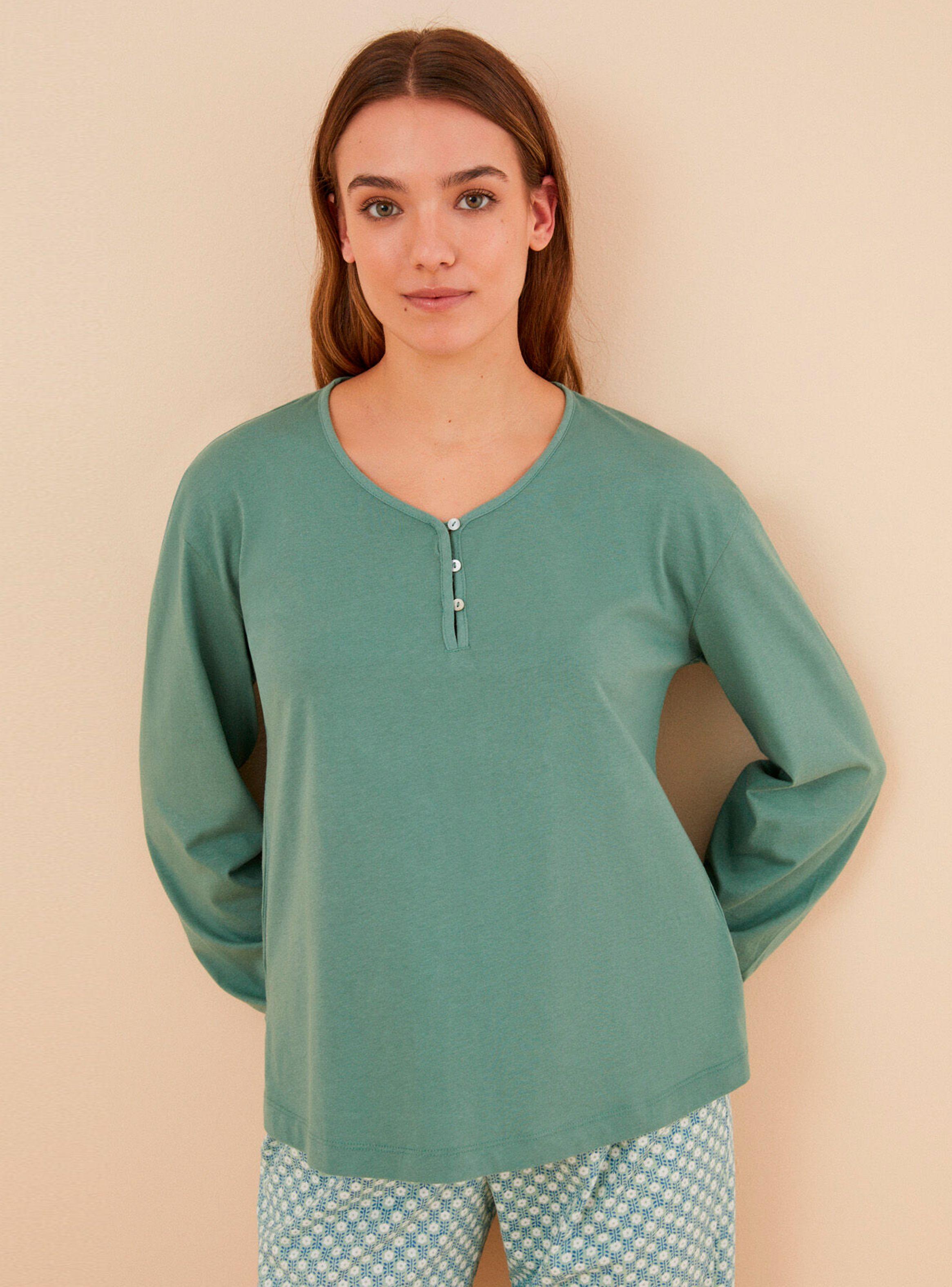 Pijama Algodón Estampado Print Flores-1