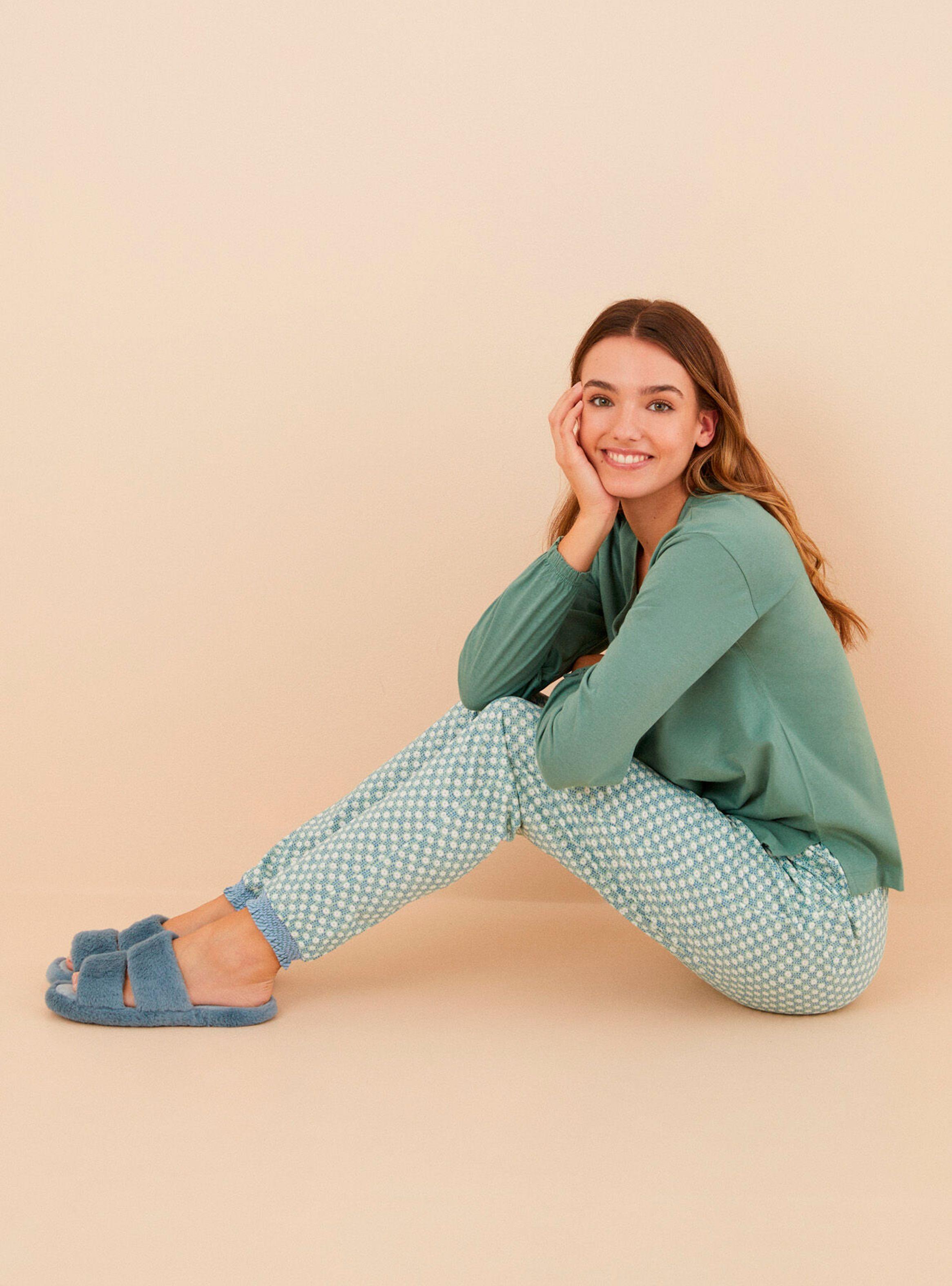 Pijama Algodón Estampado Print Flores-2