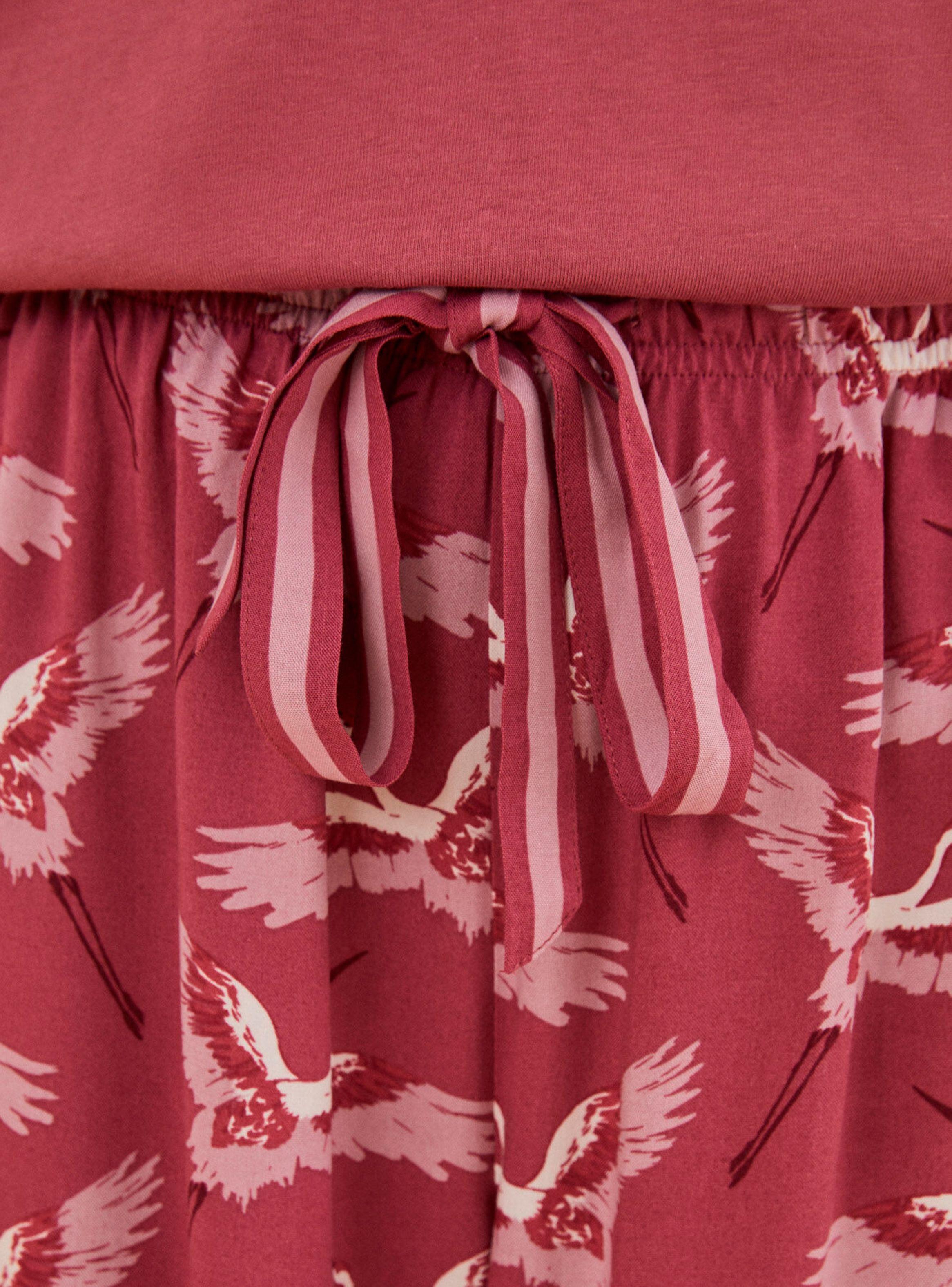 Pantalón Largo Estampado Garzas Moniquilla-3