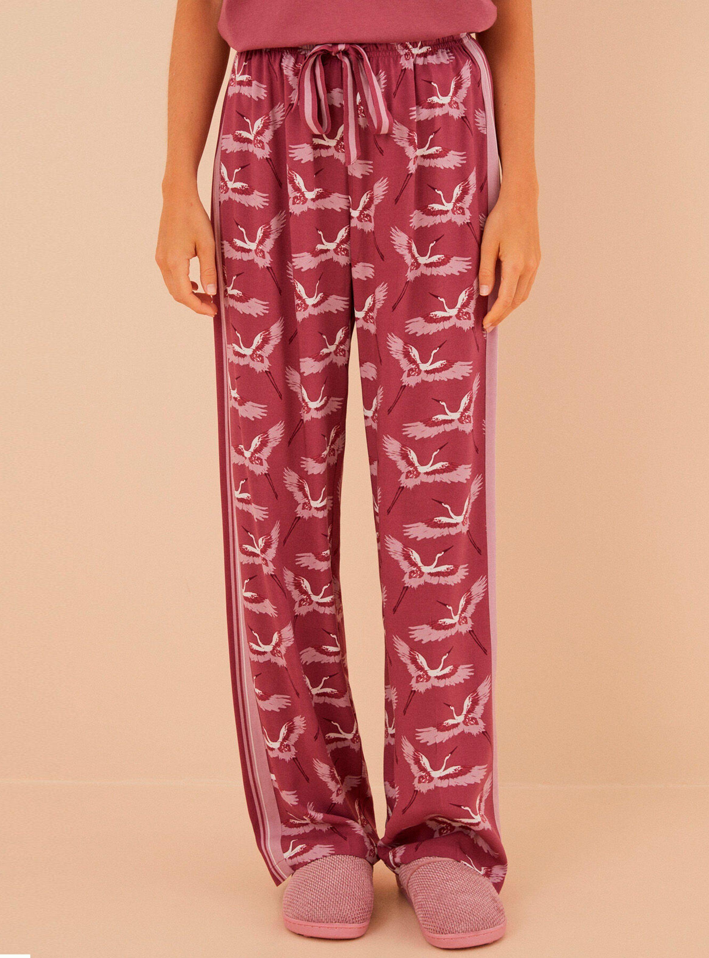 Pantalón Largo Estampado Garzas Moniquilla-0