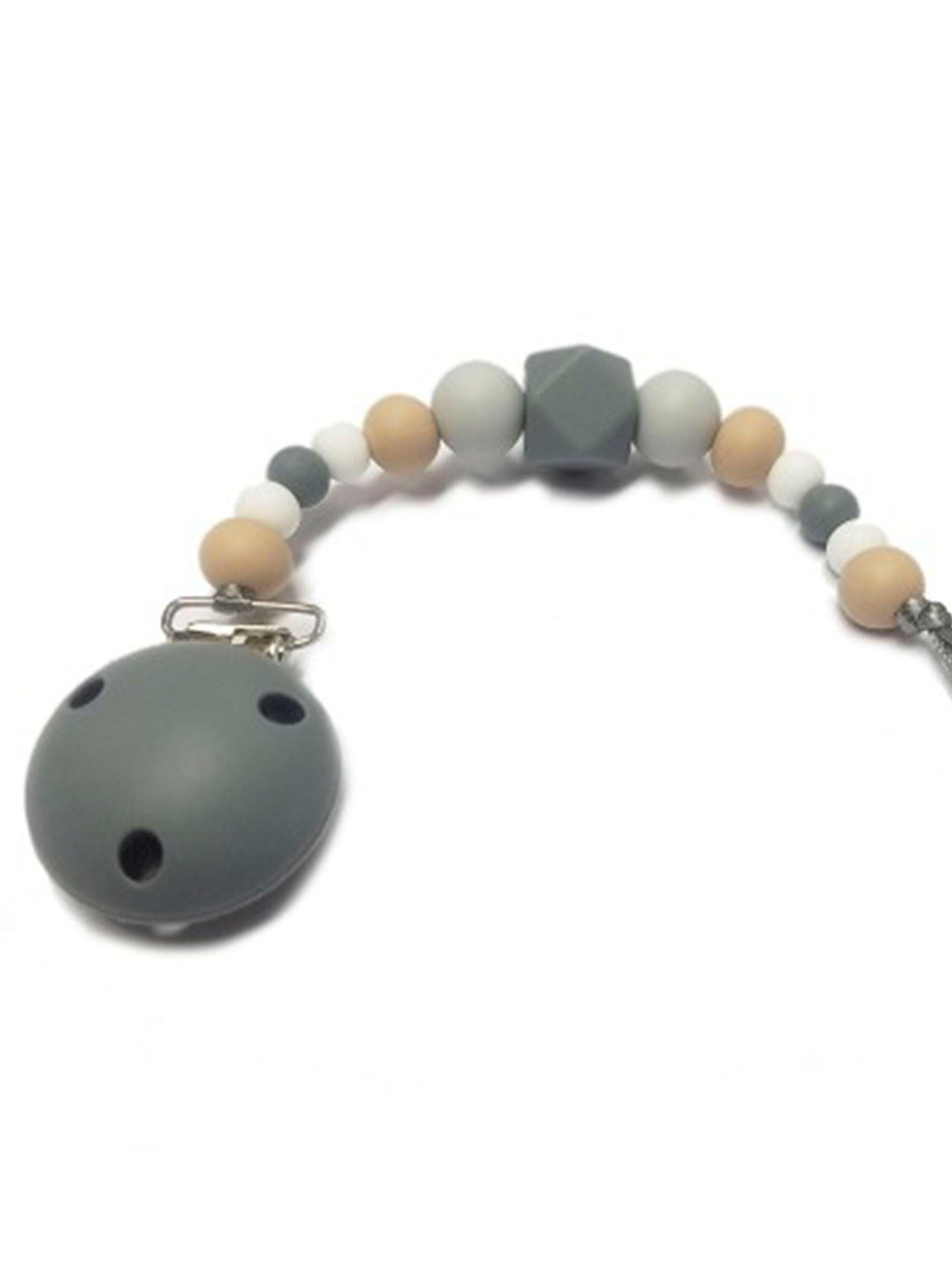 Porta Bbpro Chupete Silicona Tono Gris BB Pro-1