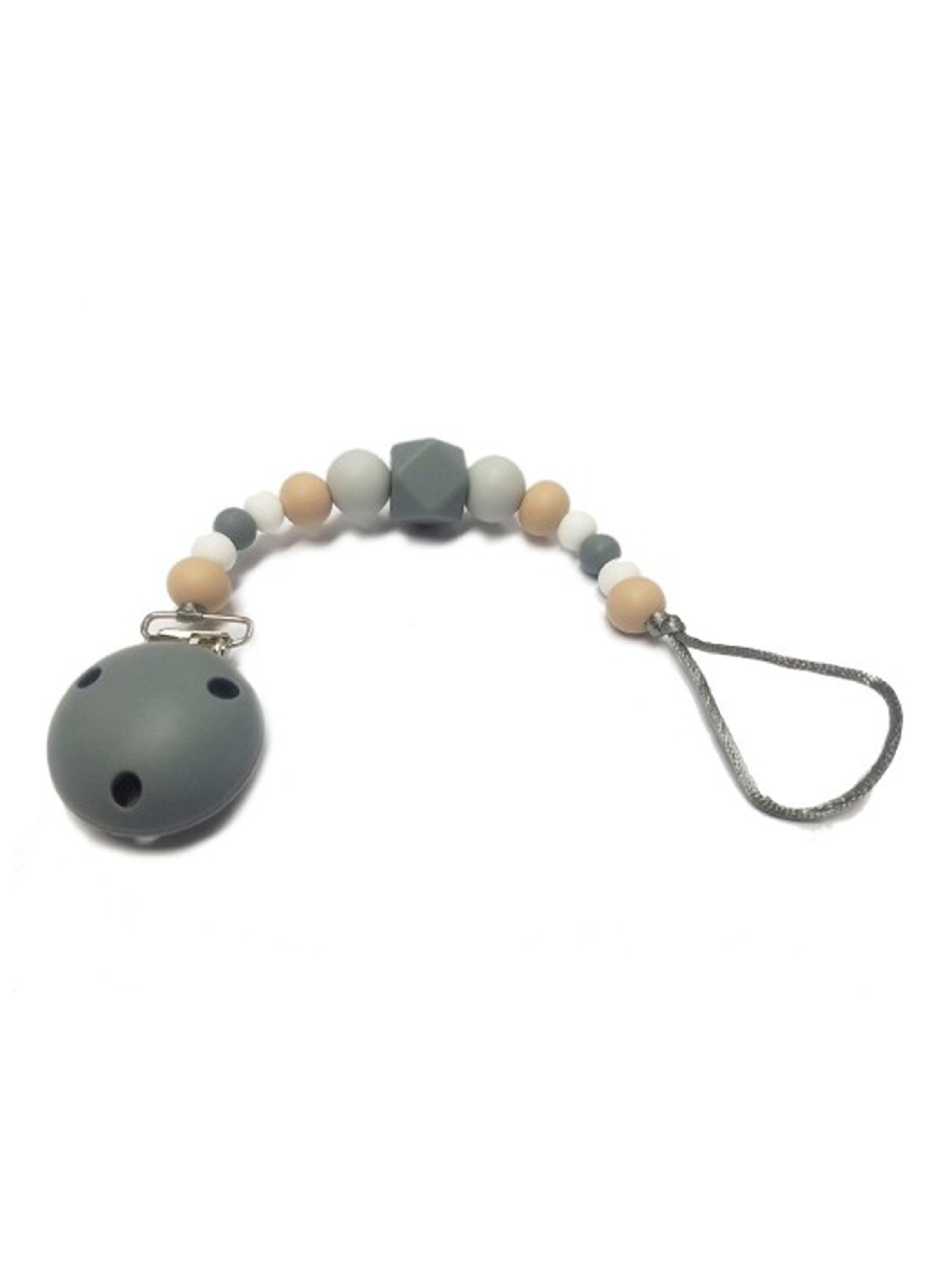 Porta Bbpro Chupete Silicona Tono Gris BB Pro-0