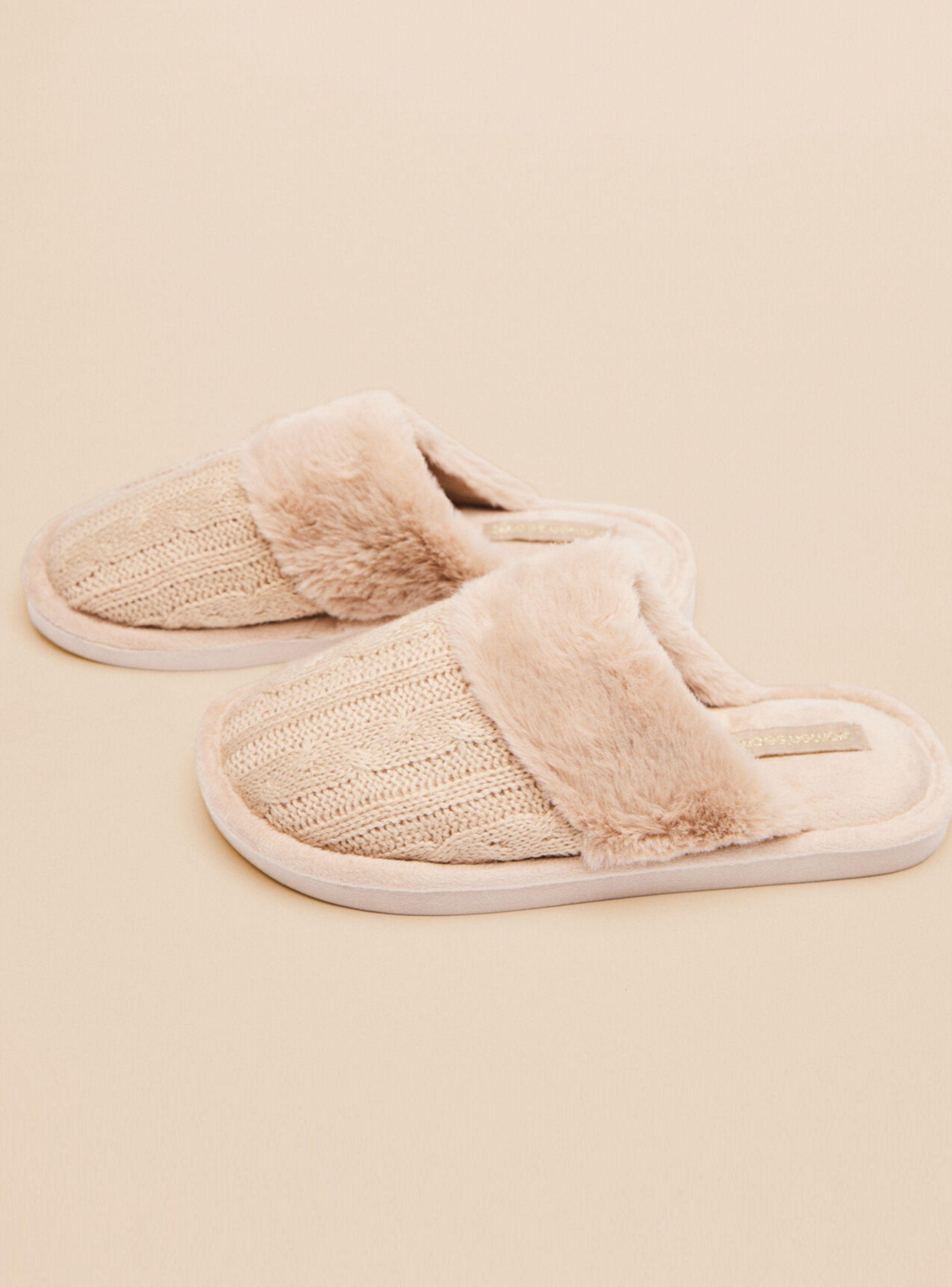 Pantuflas Pelo Tricot-2