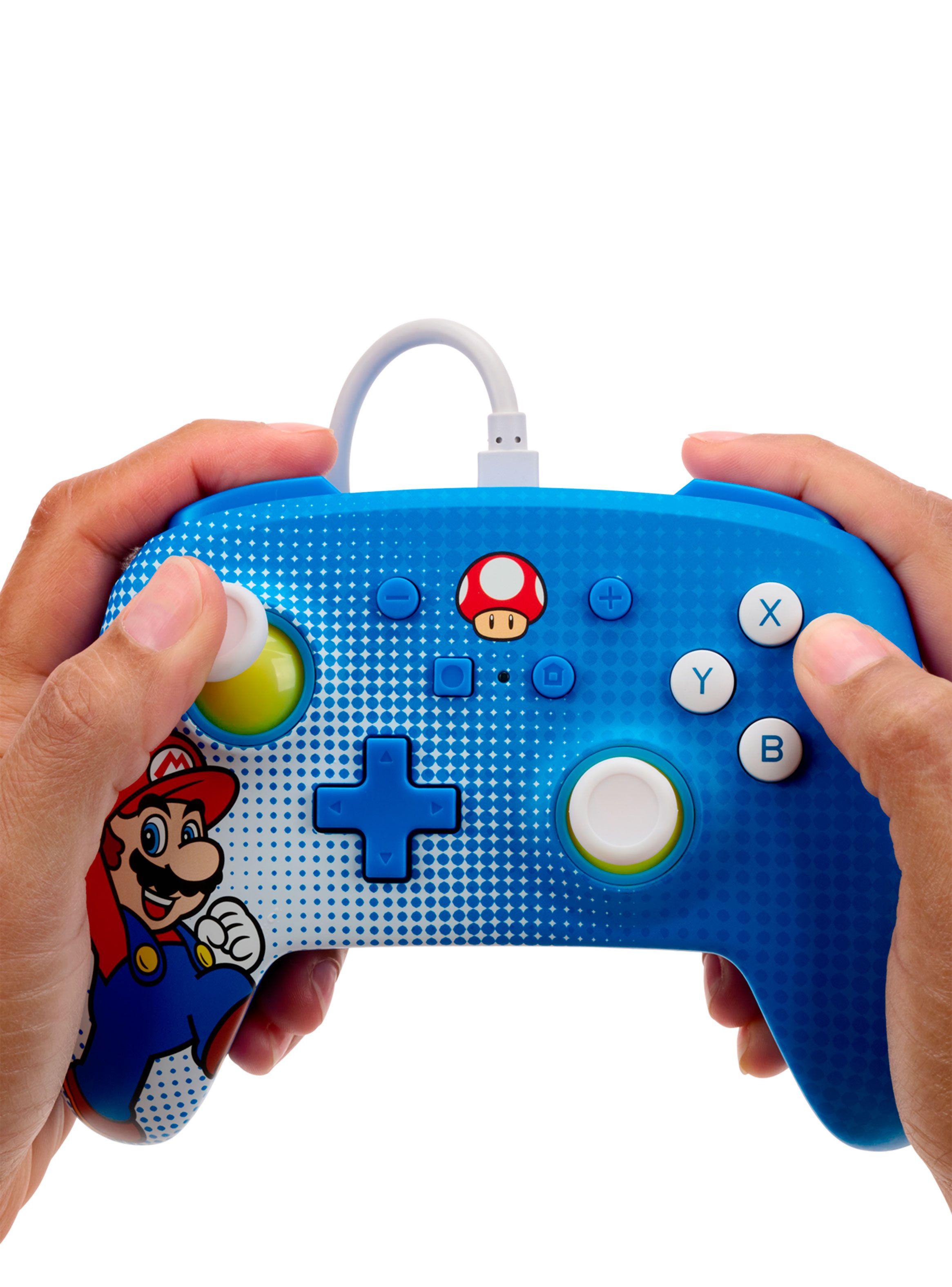 Control Alámbrico Mejorado para Nintendo Switch Mario Pop Art-3