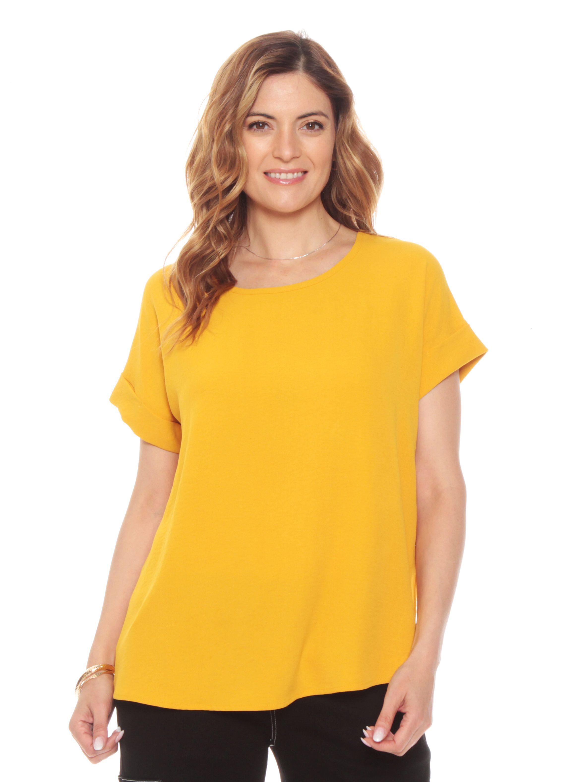Blusa Manga Corta Lida Escote Redondo-0