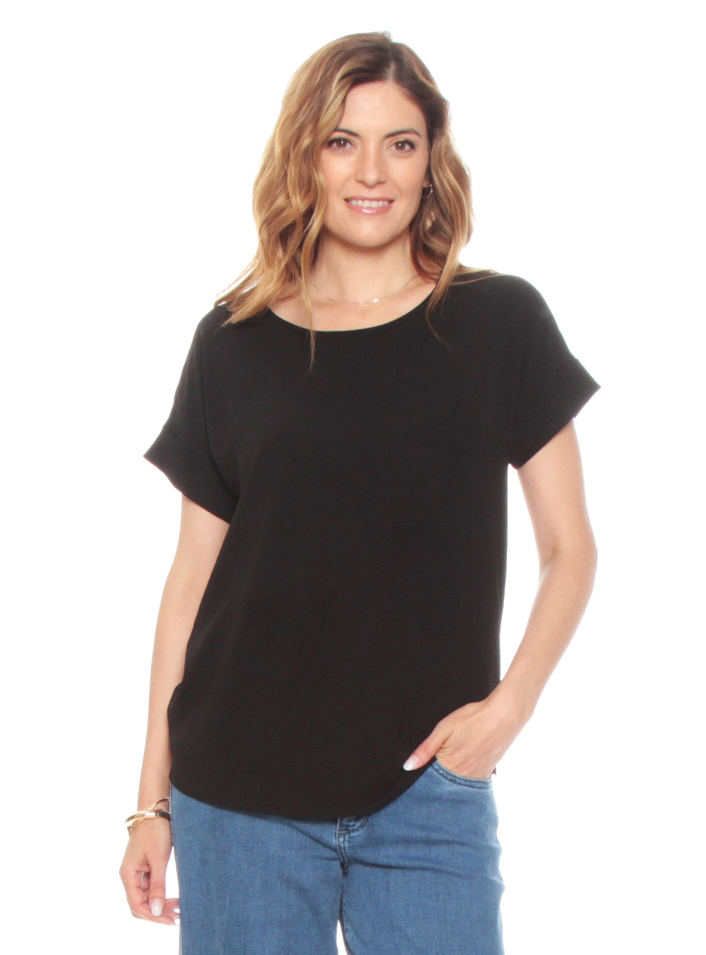 Blusa Manga Corta Lida Escote Redondo-2