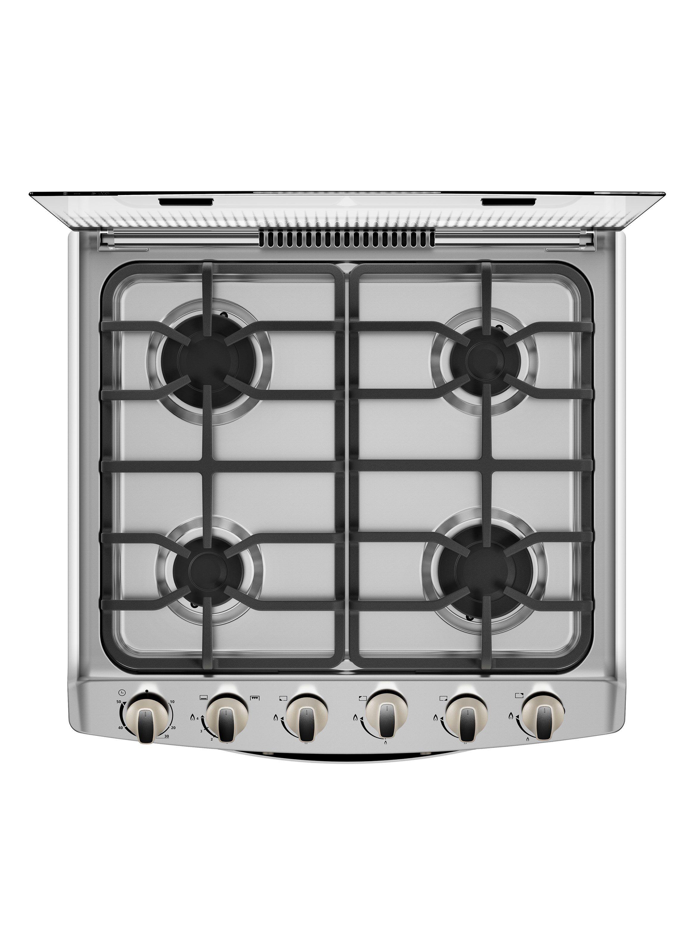 Cocina a Gas 4 Quemadores MCG-4QPI24NS Acero Inoxidable-3