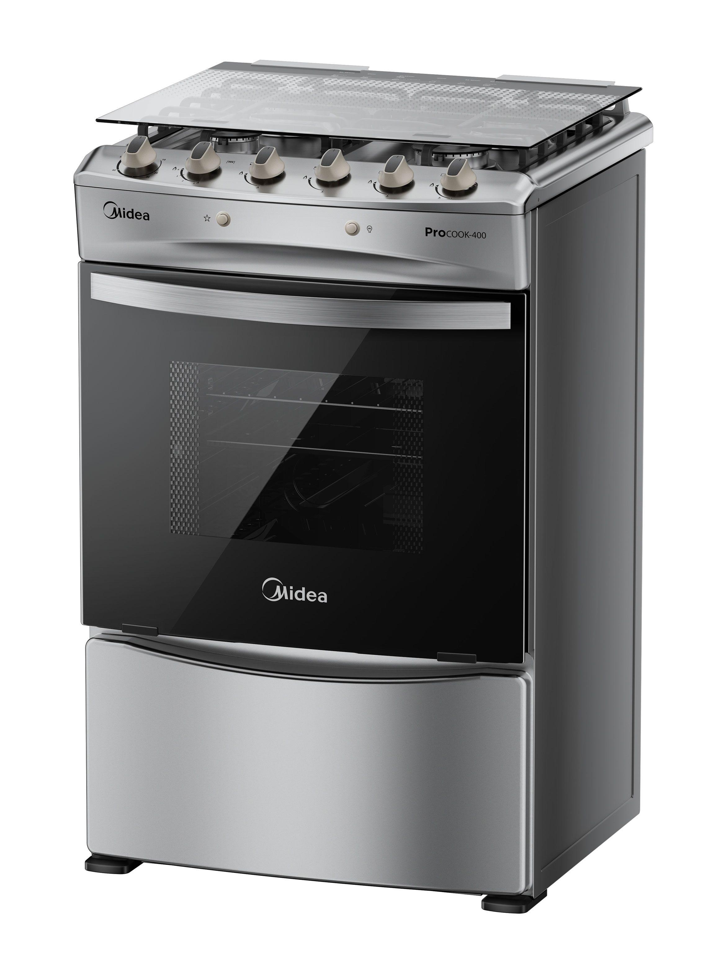 Cocina a Gas 4 Quemadores MCG-4QPI24NS Acero Inoxidable-2