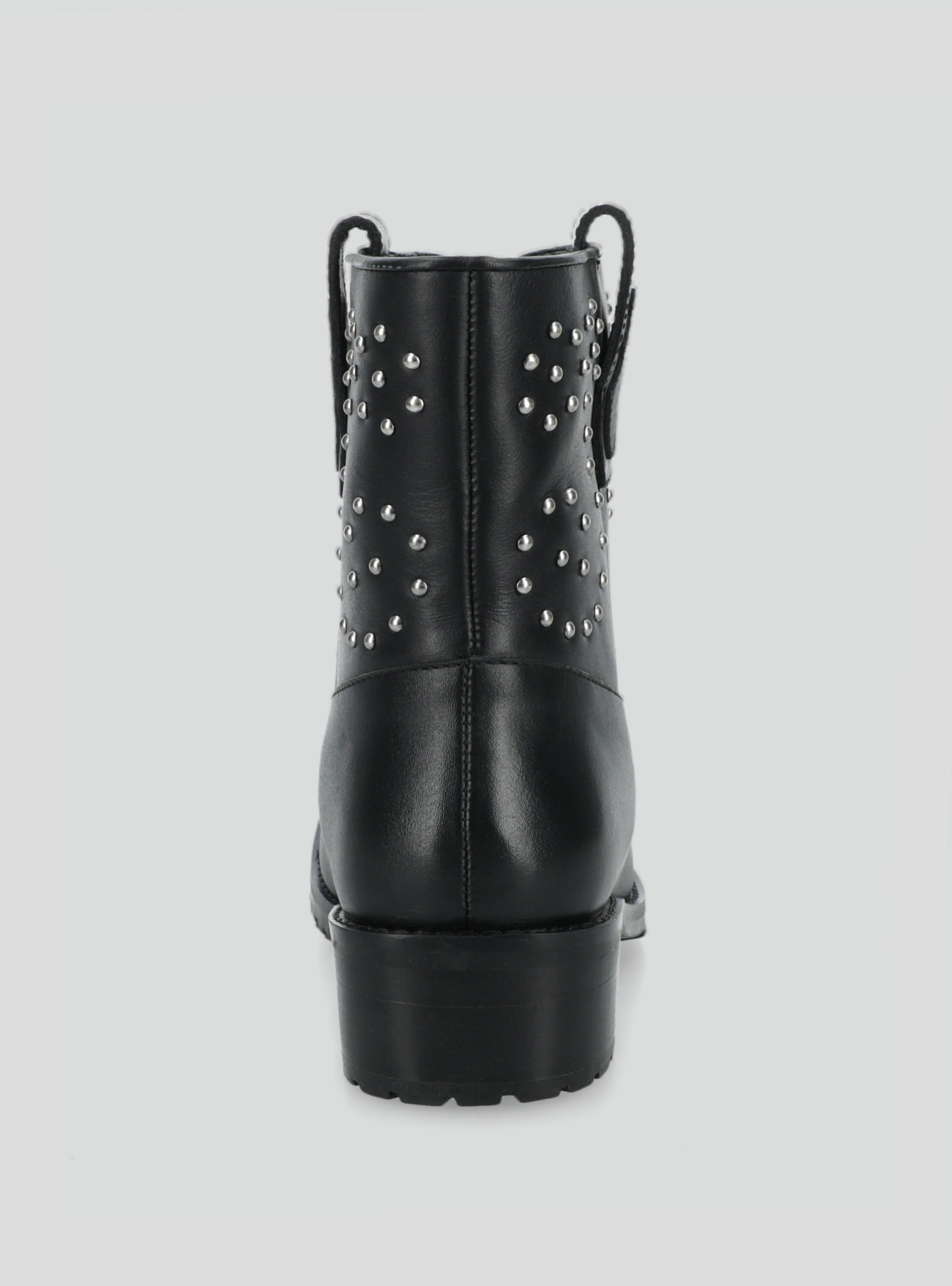 Botín Cuero y Tachas Metálicas Mujer-3