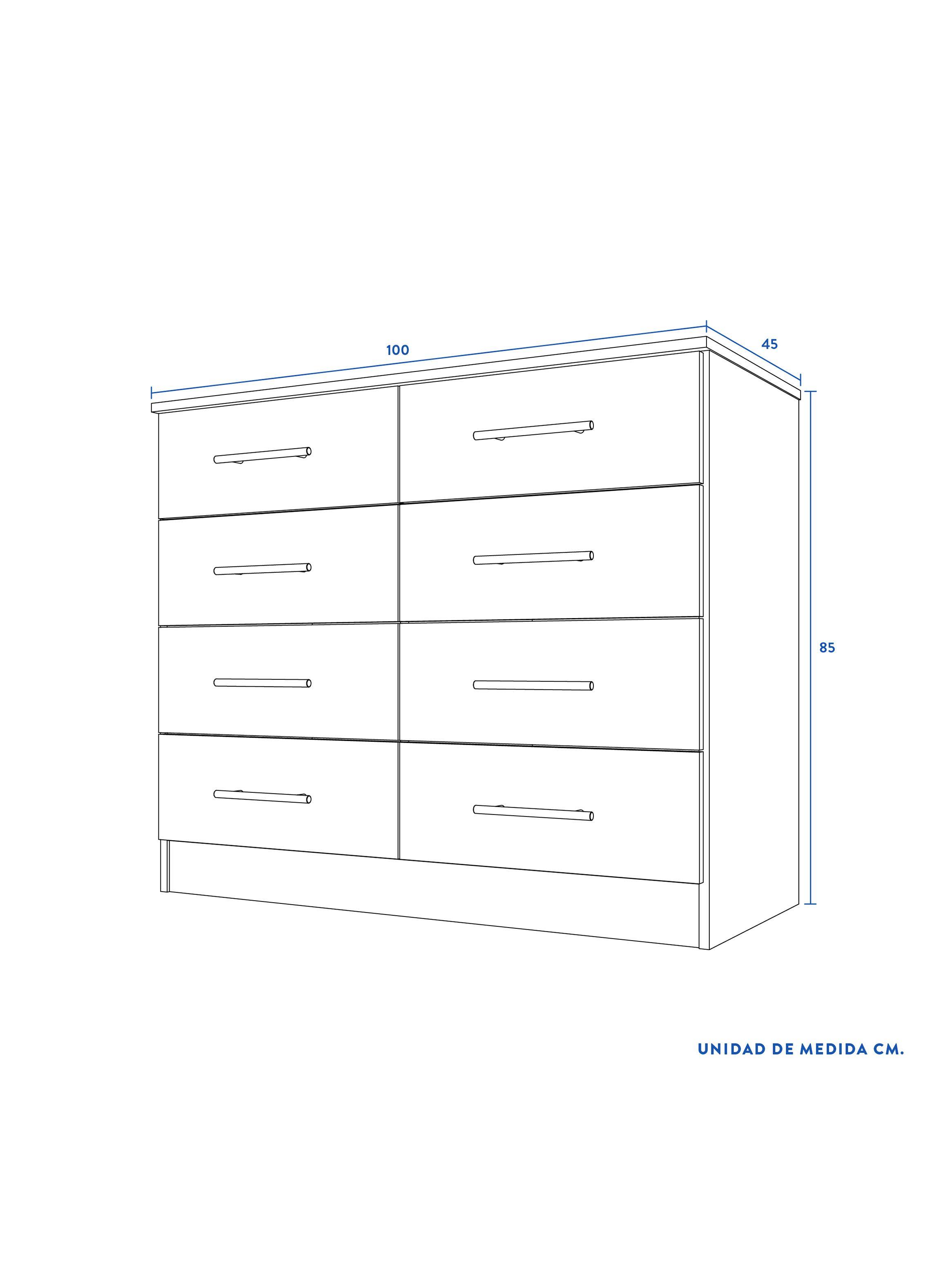 Cómoda Polux Olmo 8C-1