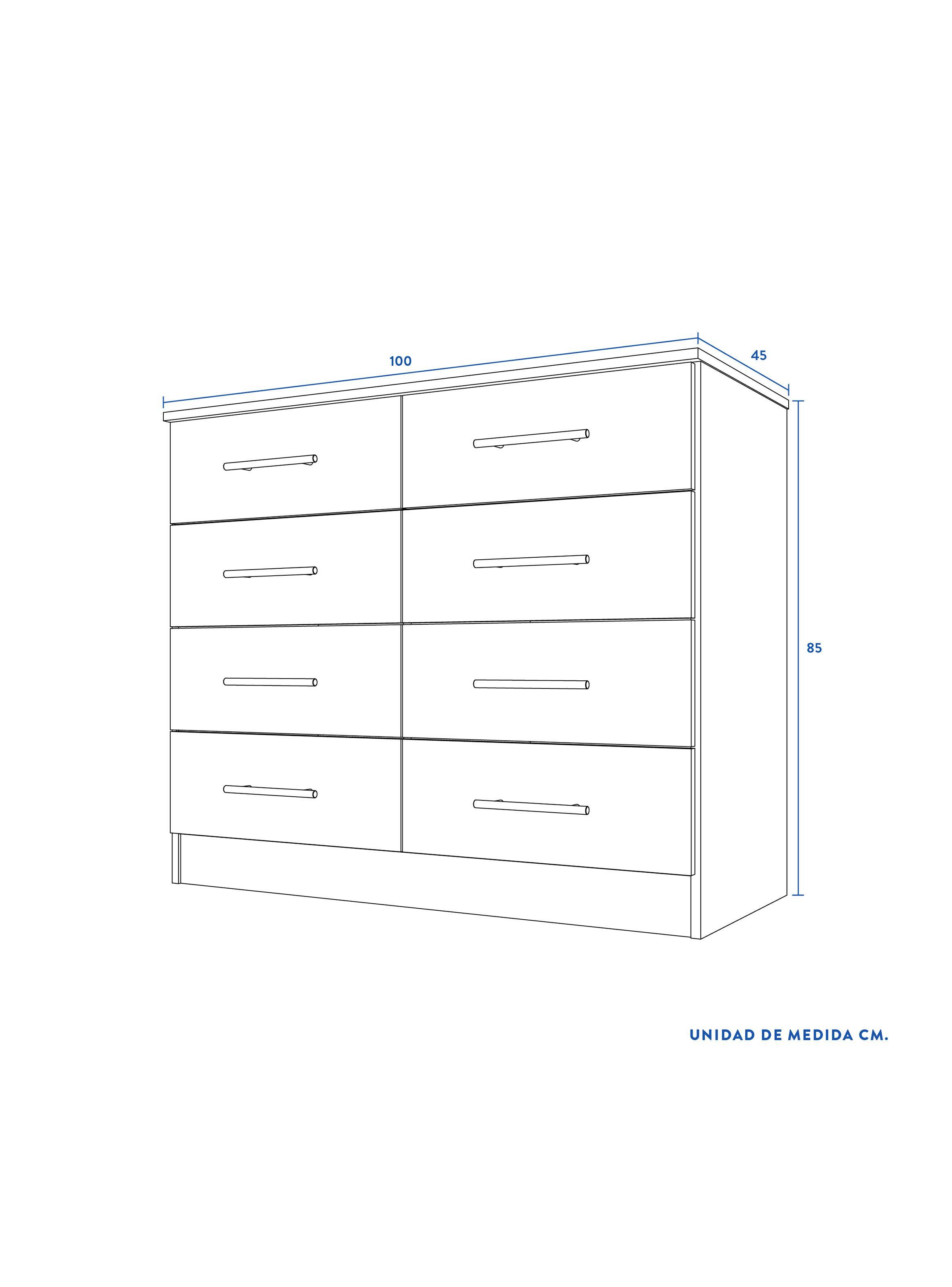Cómoda Polux Wengue 8C-4