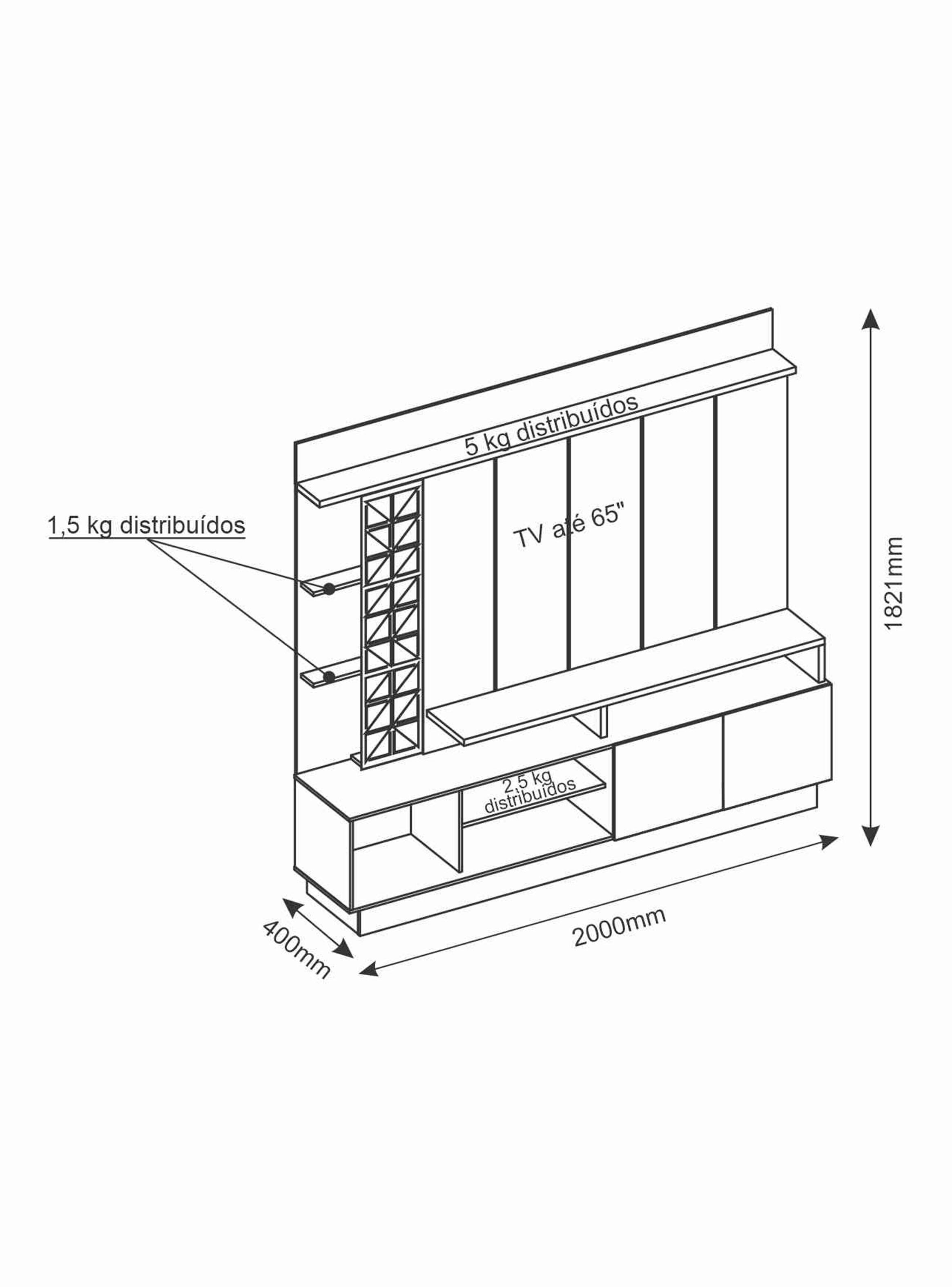 Home Tv 65" Vivaz 2.0 2 Puertas-1