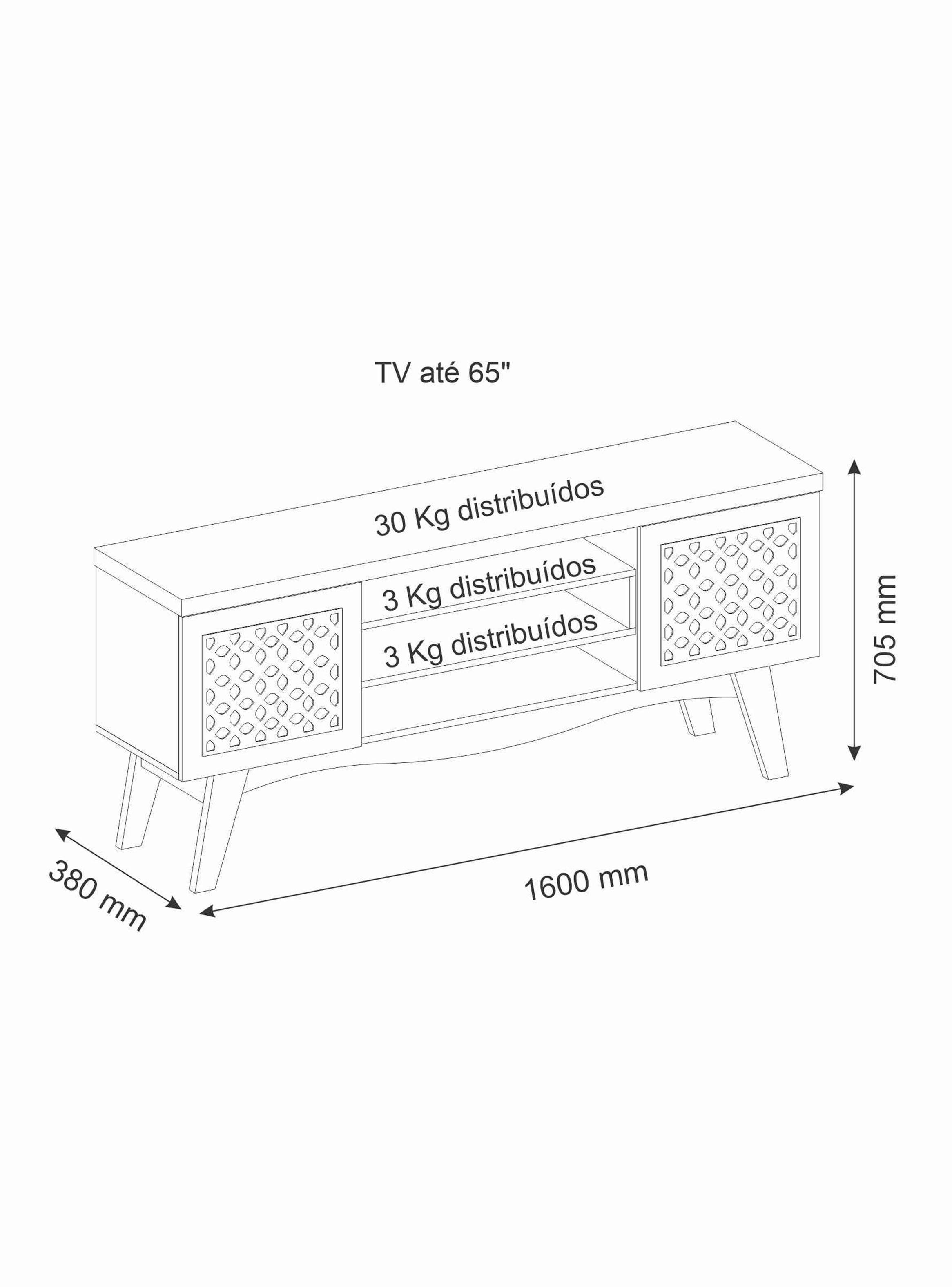 Rack Tv 70" Lis 2 Puertas-1