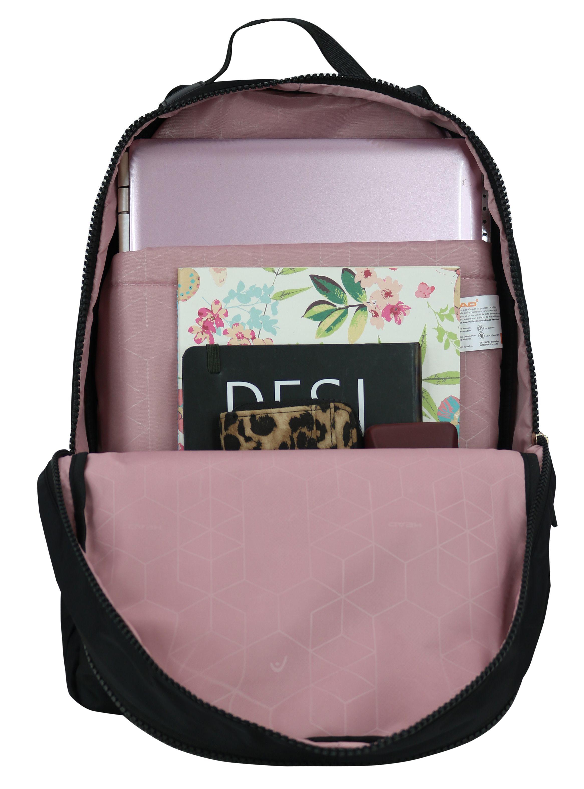 Mochila Notebook Cloud Negro Dorado-5