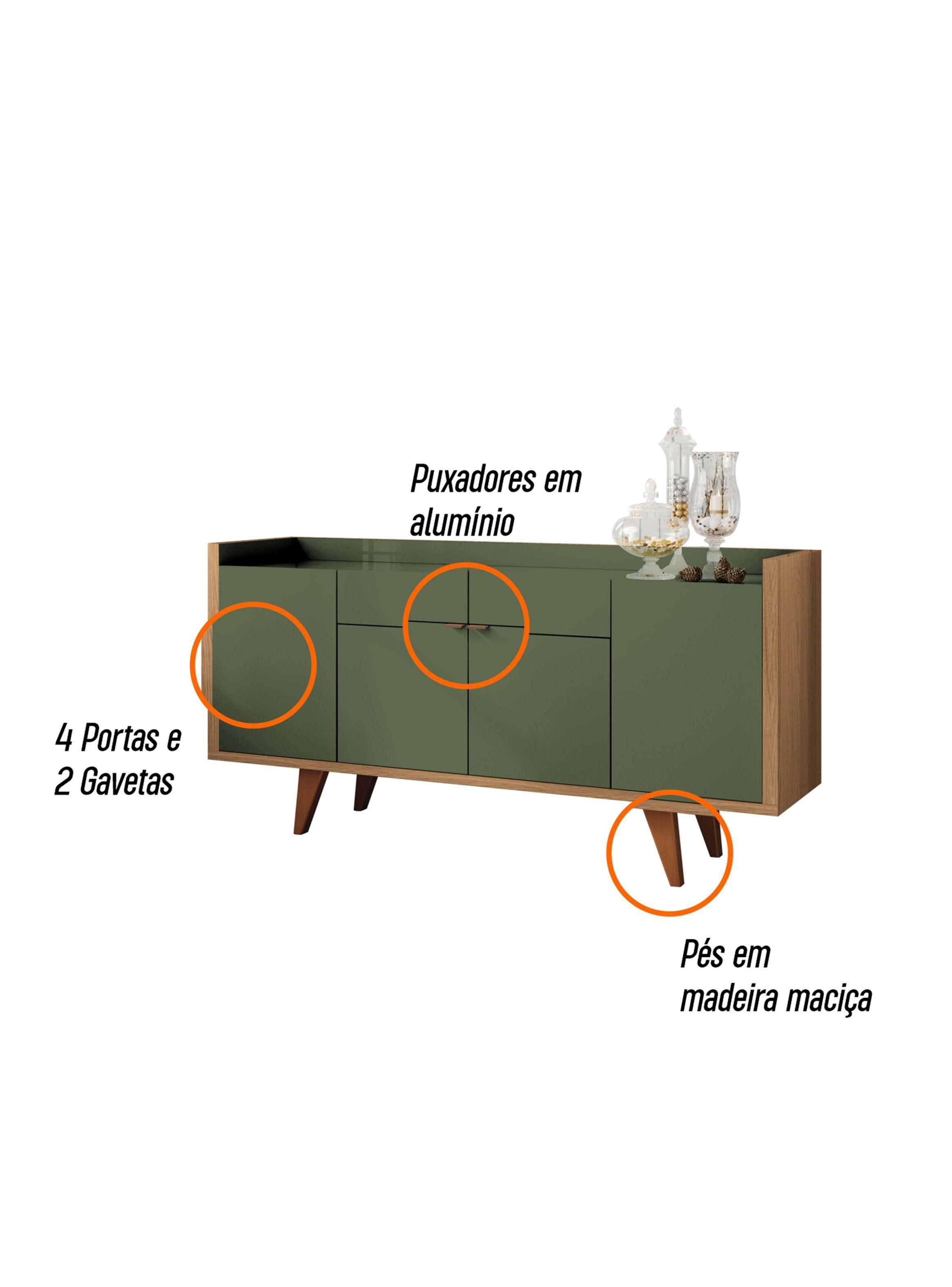 Buffet Melodia 4 Puertas 2 Cajones-2