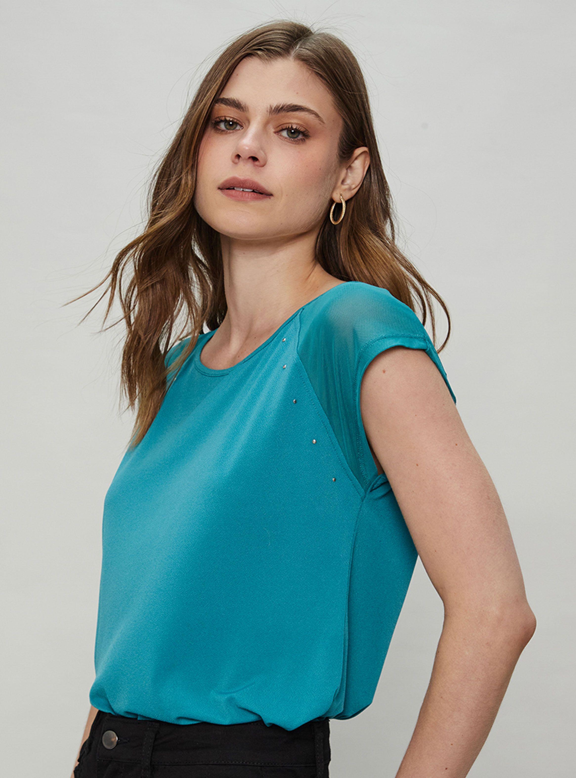 Polera Manga Caída Y Malla-1