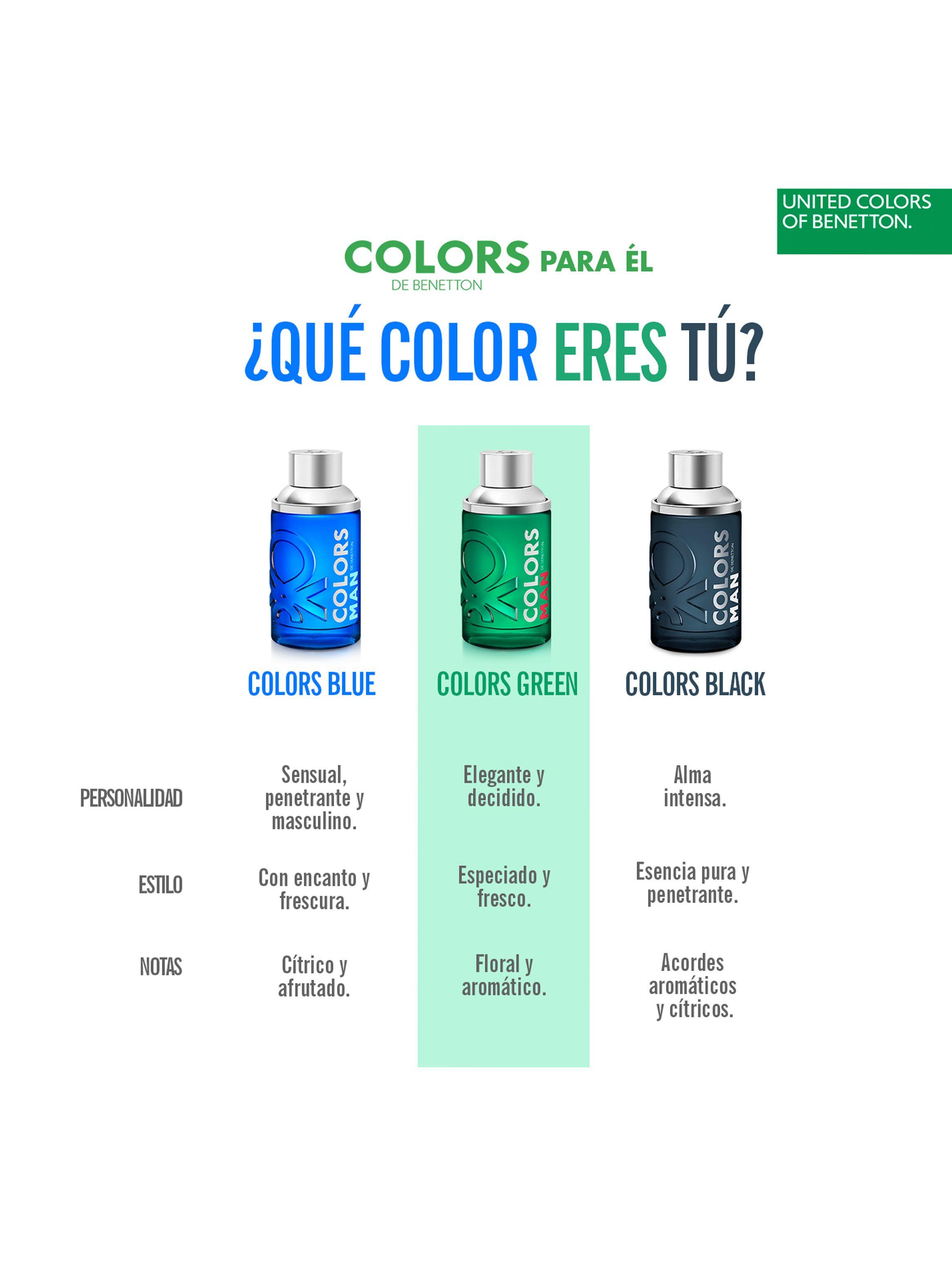Perfume Benetton Colors Green Hombre EDT 200 ml-2