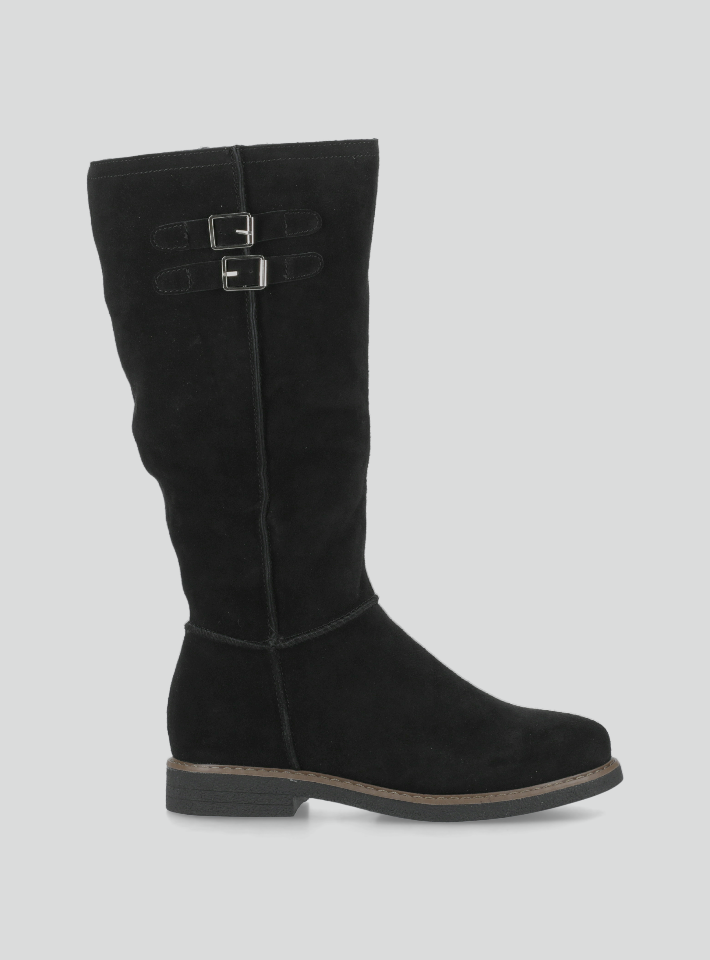 Bota Alta Gamuza Mujer-1