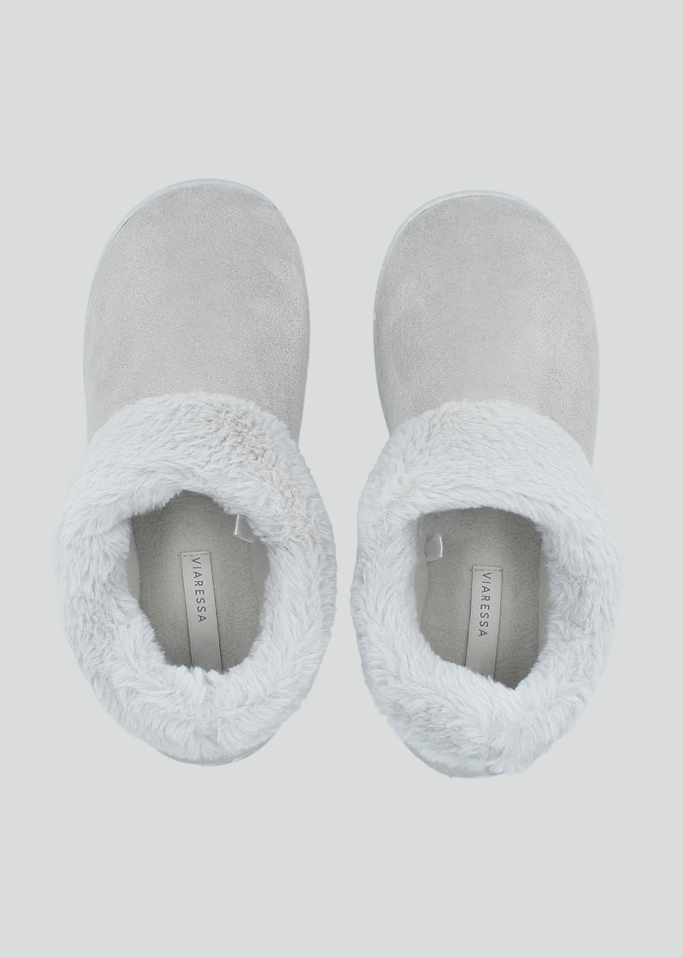 Pantufla Tobillo Con Aplicación Peluda-0