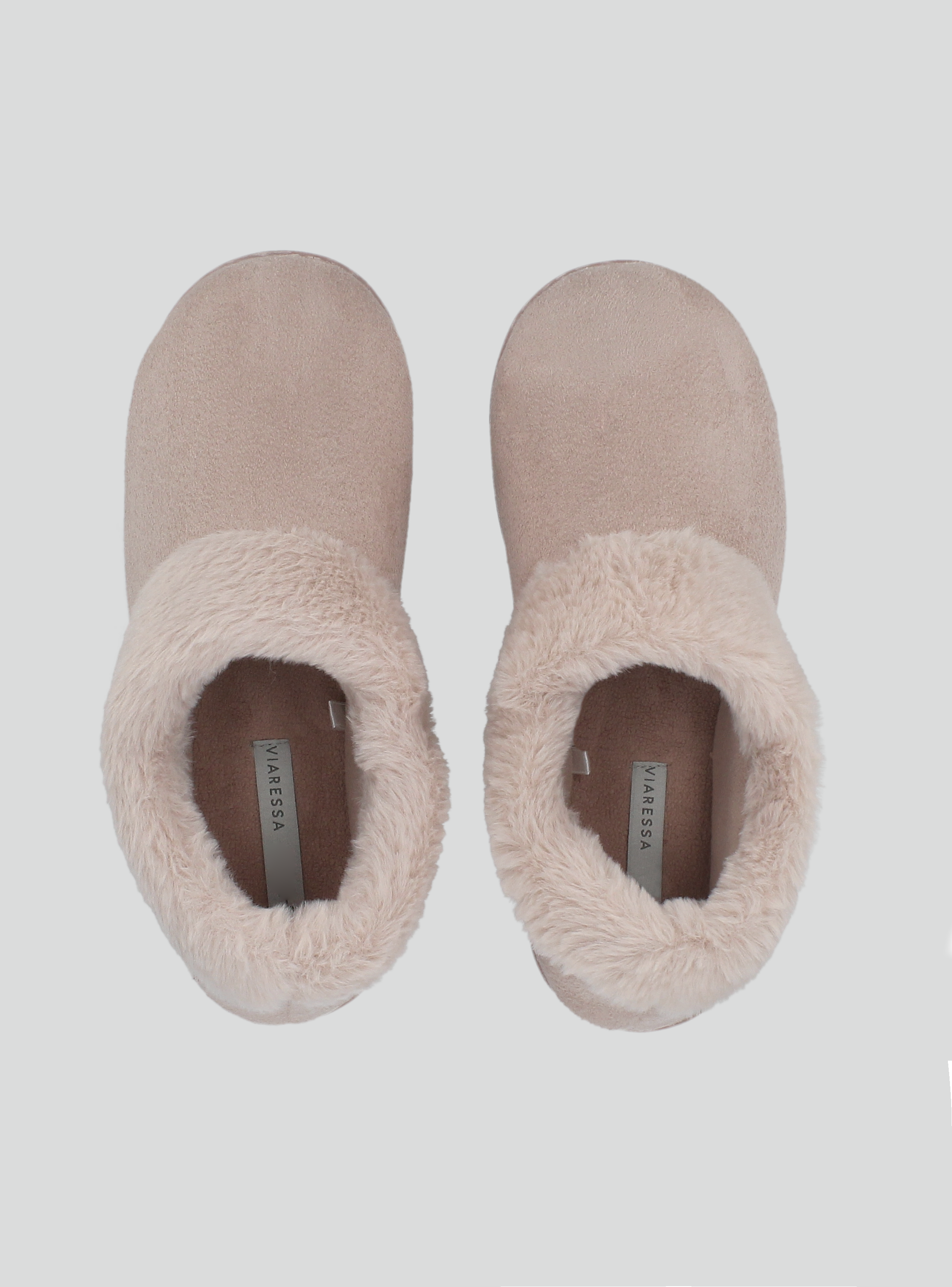 Pantufla Tobillo Con Aplicación Peluda-0