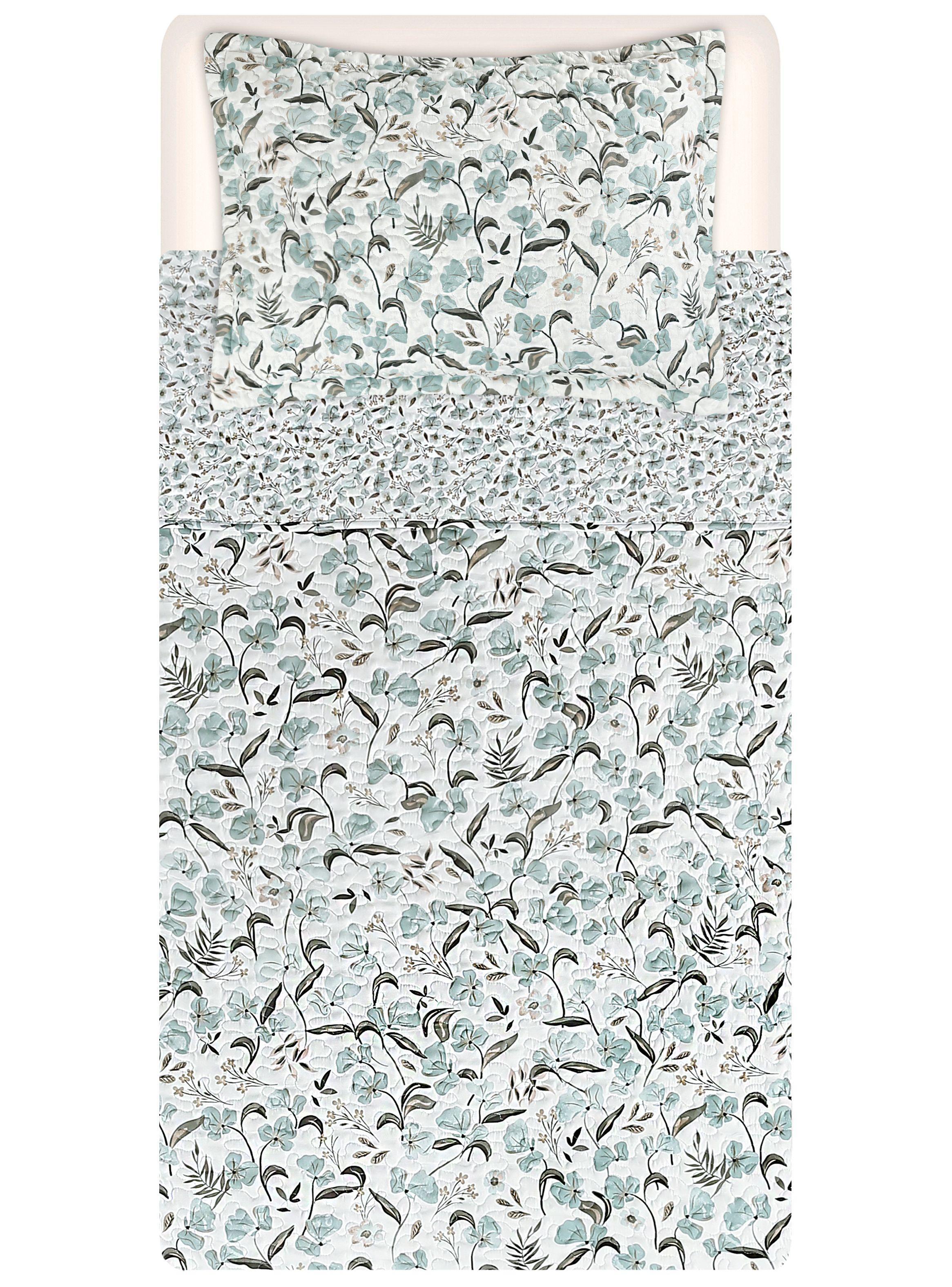 Quilt Floreado Sherpa 1.5 Plazas-3