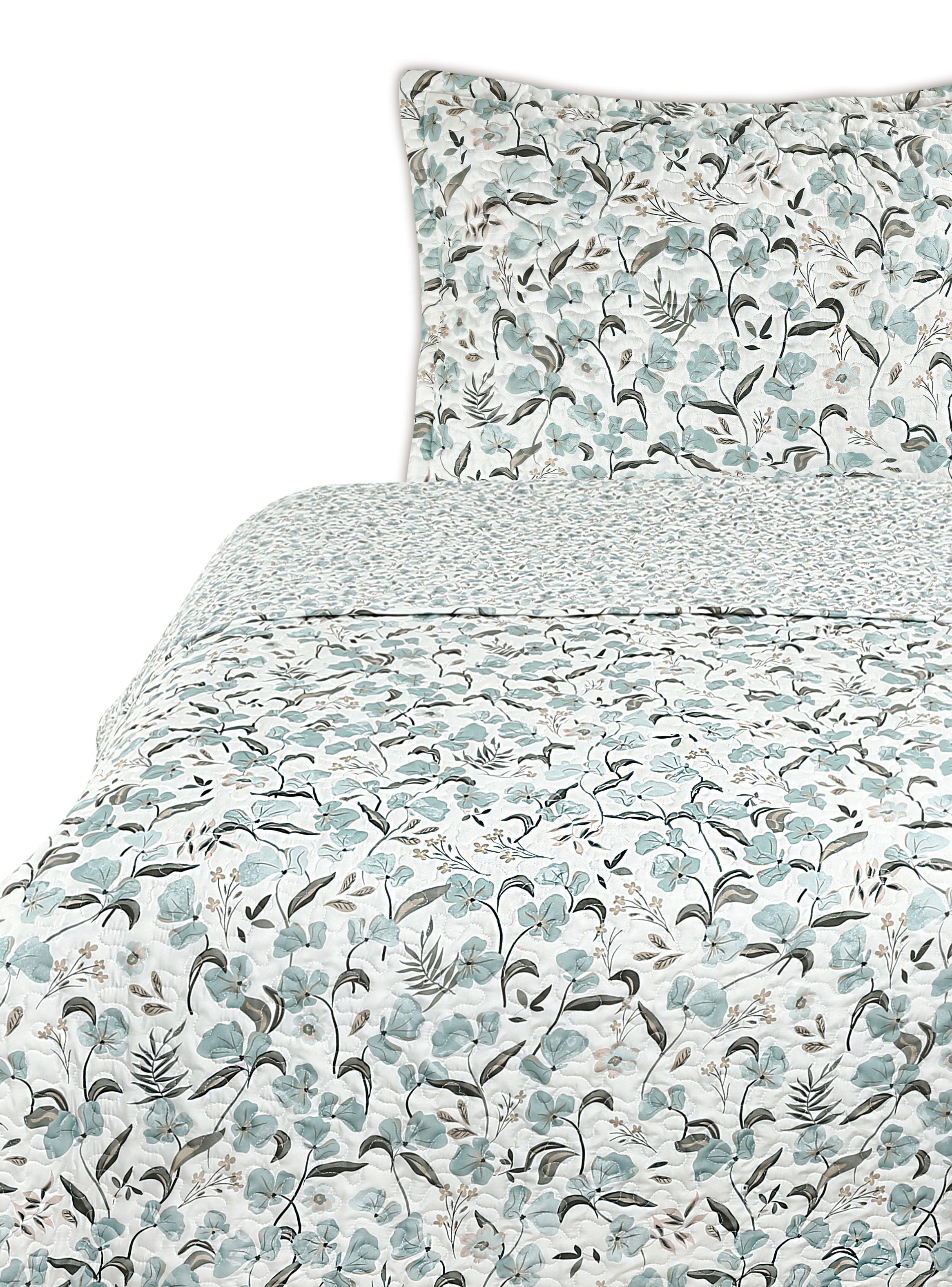 Quilt Floreado Sherpa 1.5 Plazas-0