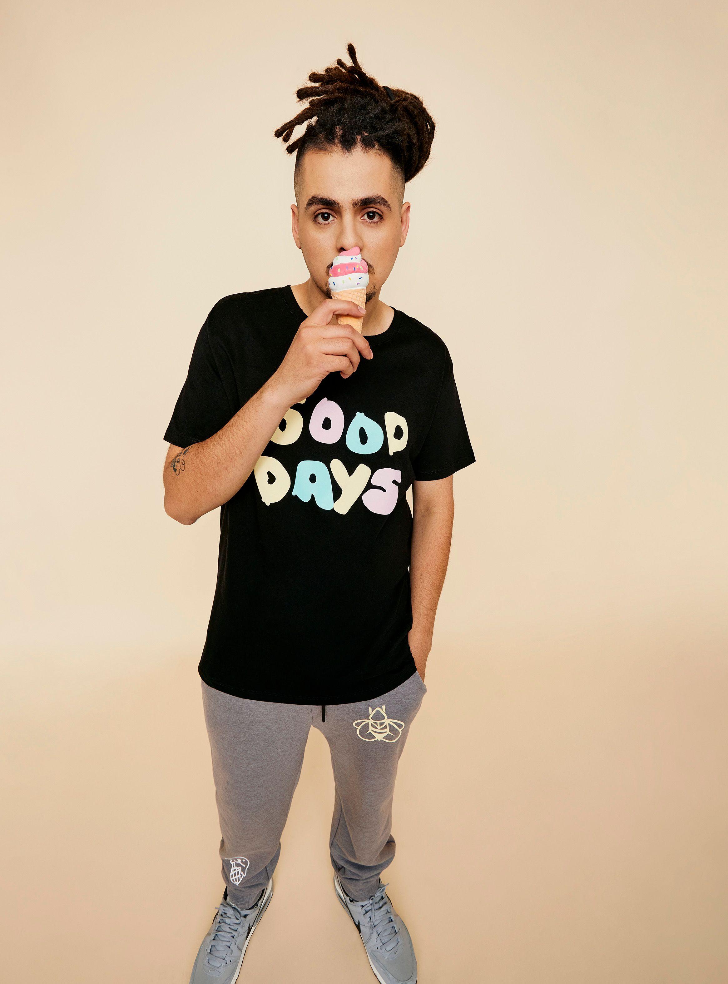 Polera Print Good Days Frontal y Espalda Drefquila-0