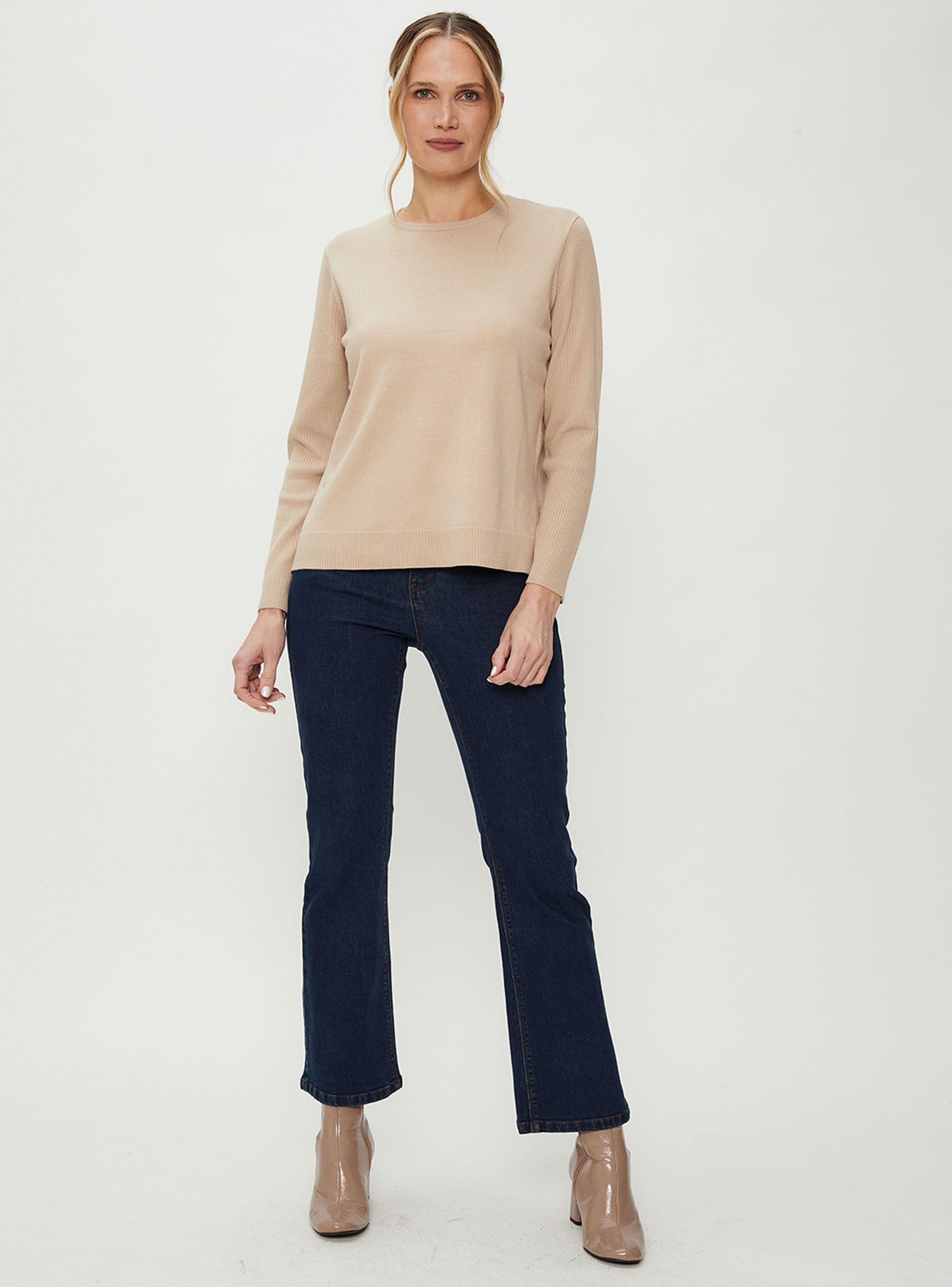 Sweater Manga Larga Cerrado Escote Redondo-3