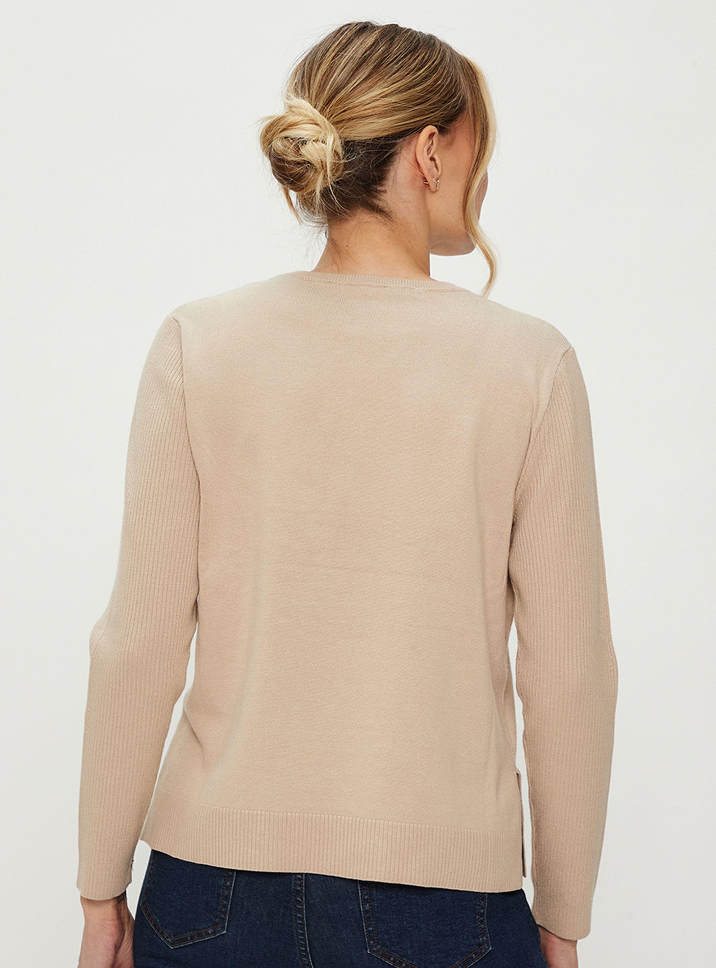 Sweater Manga Larga Cerrado Escote Redondo-1