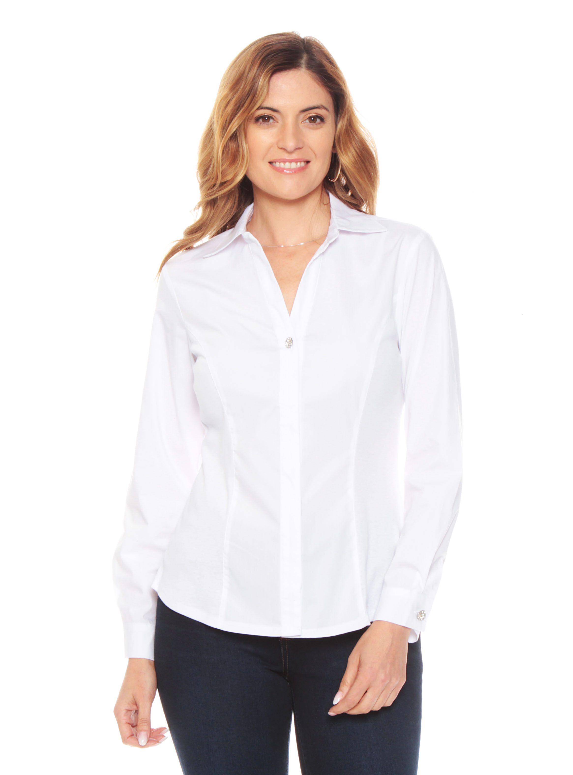 Blusa Manga 3/4 Sólida-0