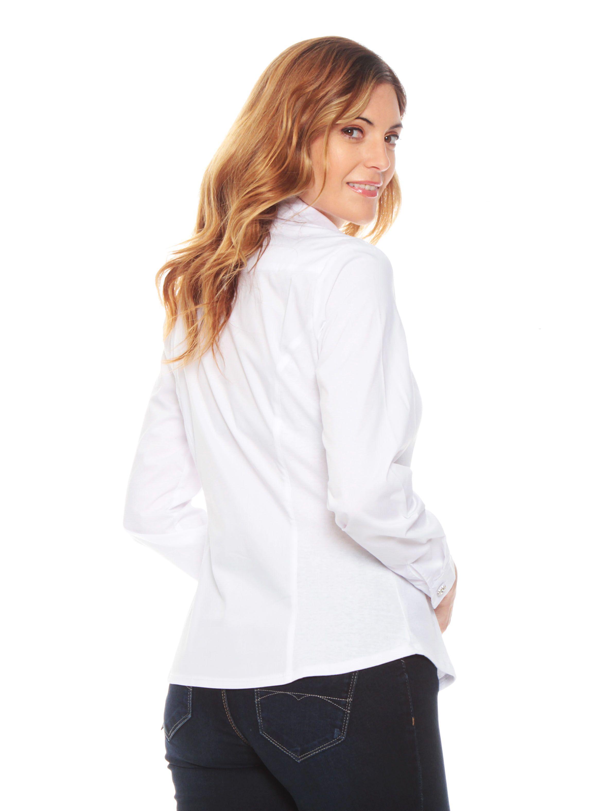 Blusa Manga 3/4 Sólida-1