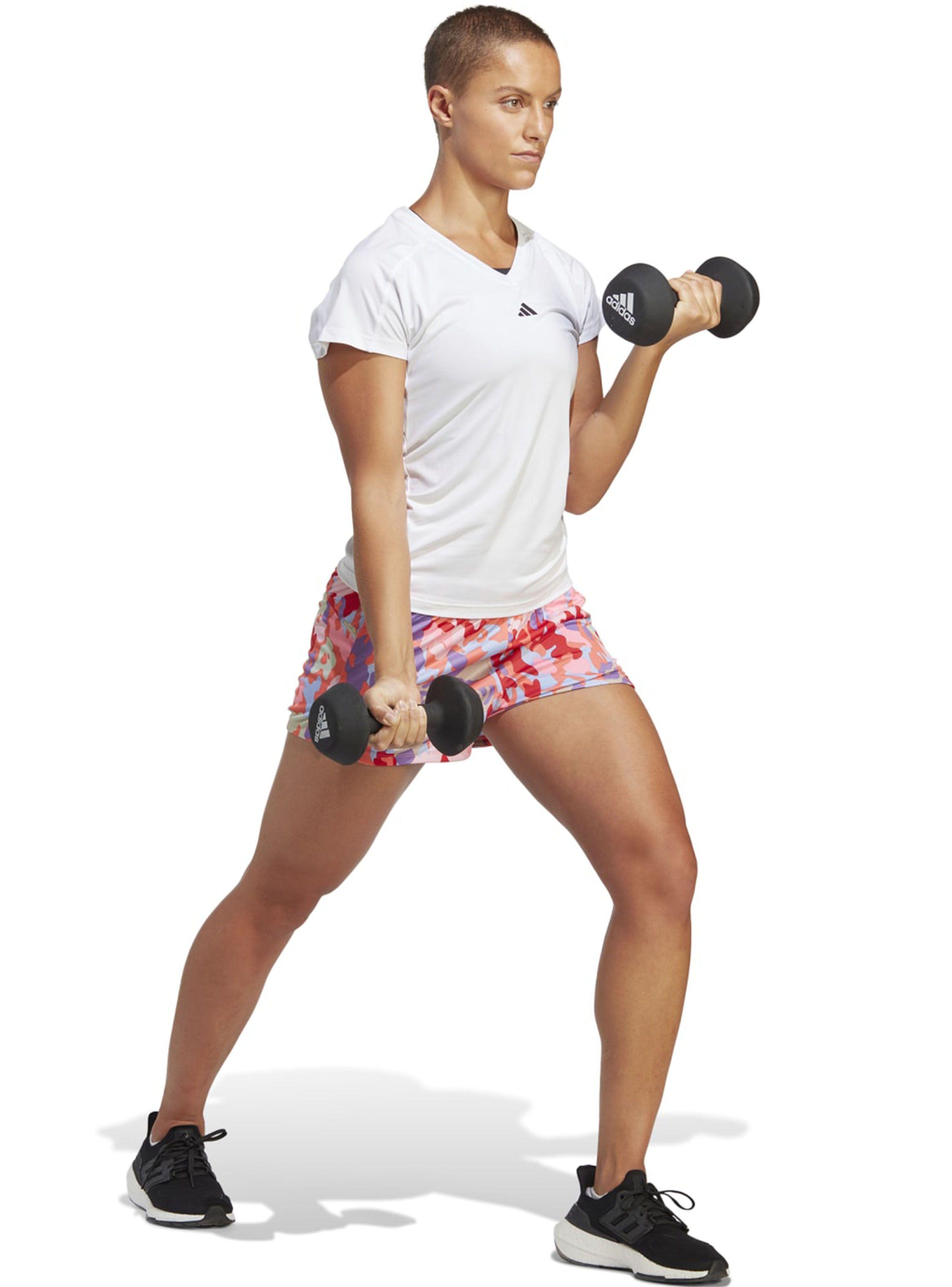 Polera Minimal Branding V-Neck Train Essentials-4