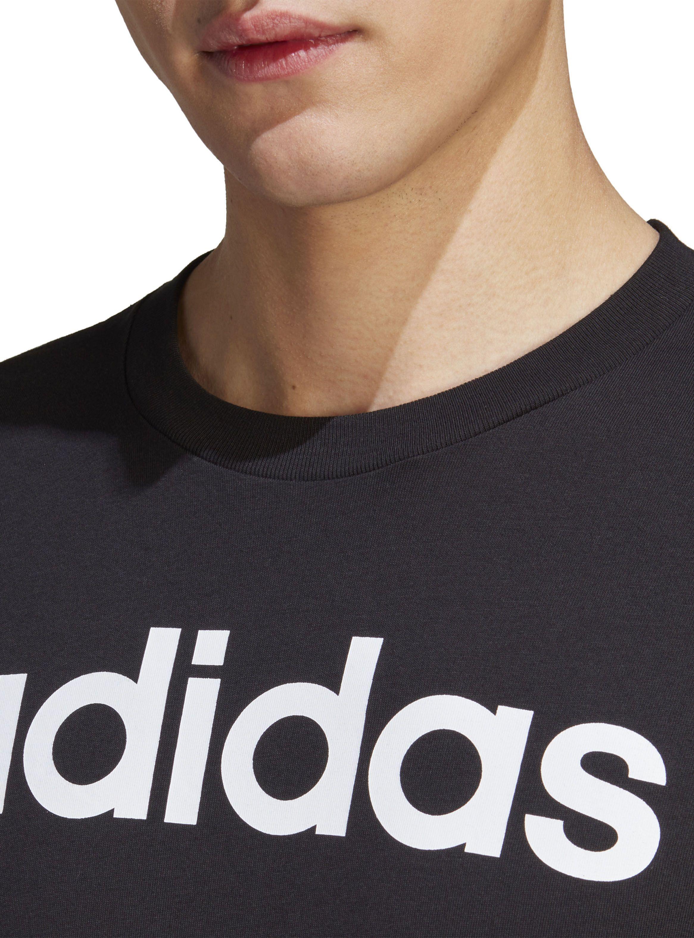Polera Logo Lineal Bordado Tejido Jersey Essentials-2