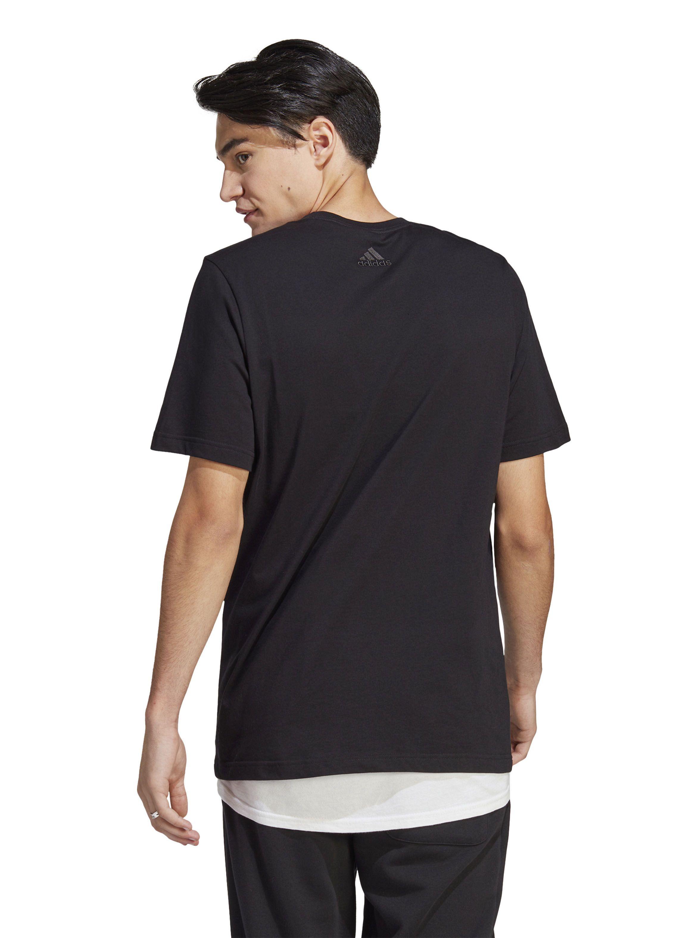 Polera Logo Lineal Bordado Tejido Jersey Essentials-1