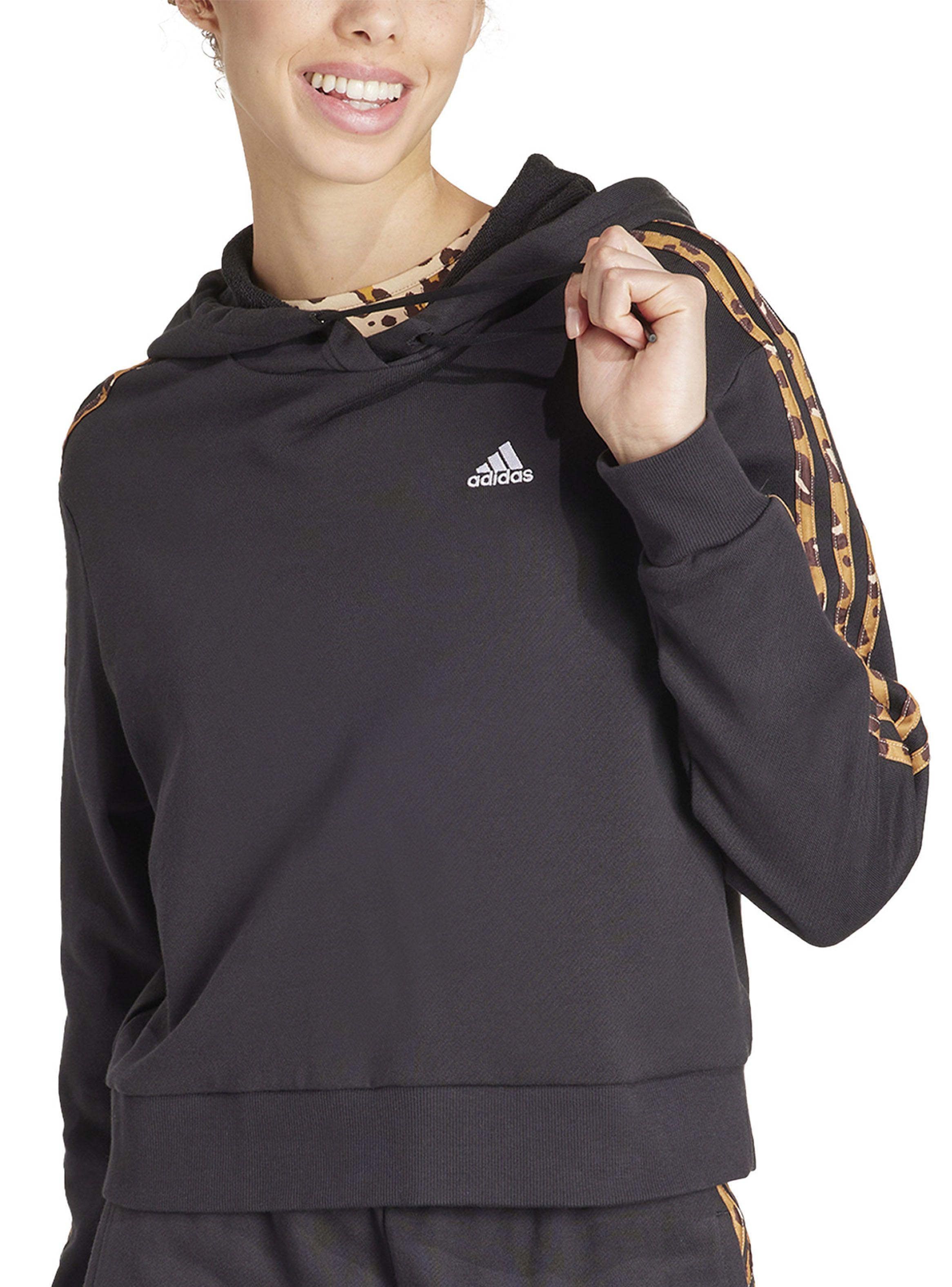 Polerón con Gorro Holgado Essentials 3 Tiras Animal Print-0