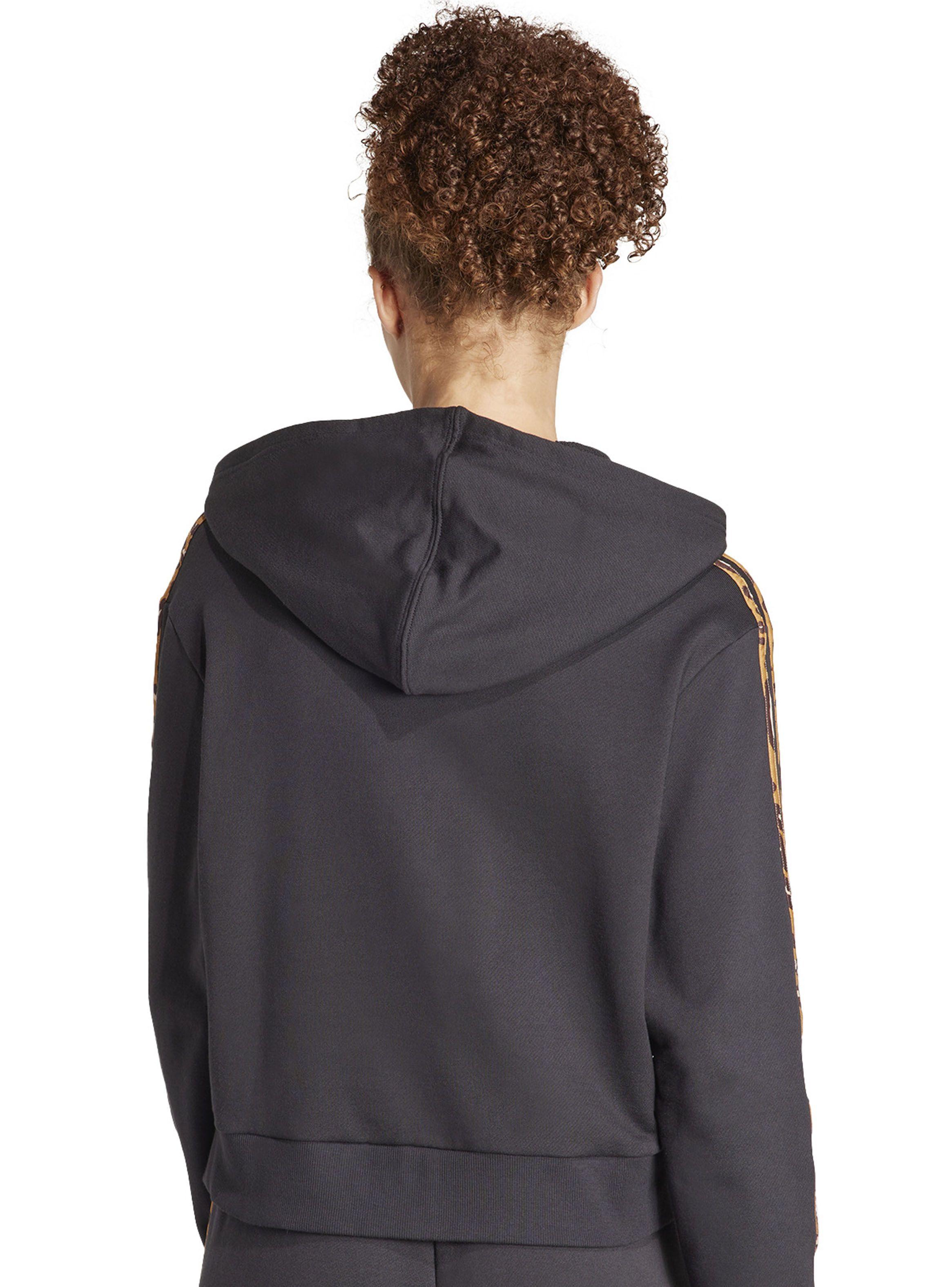 Polerón con Gorro Holgado Essentials 3 Tiras Animal Print-1