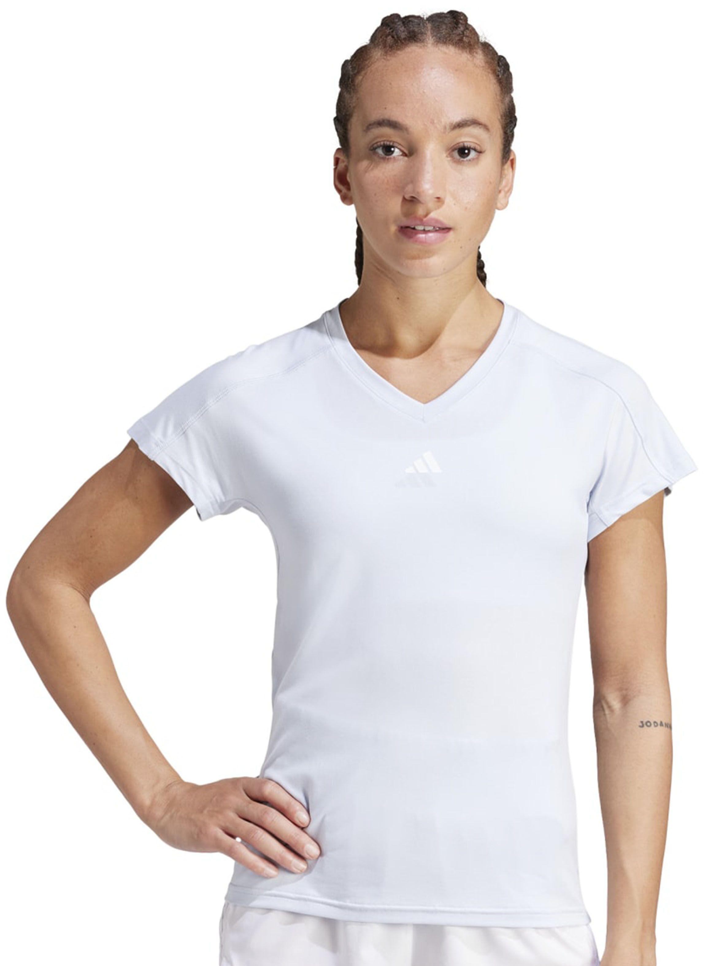 Polera Cuello en V Aeroready Train Essentials-0