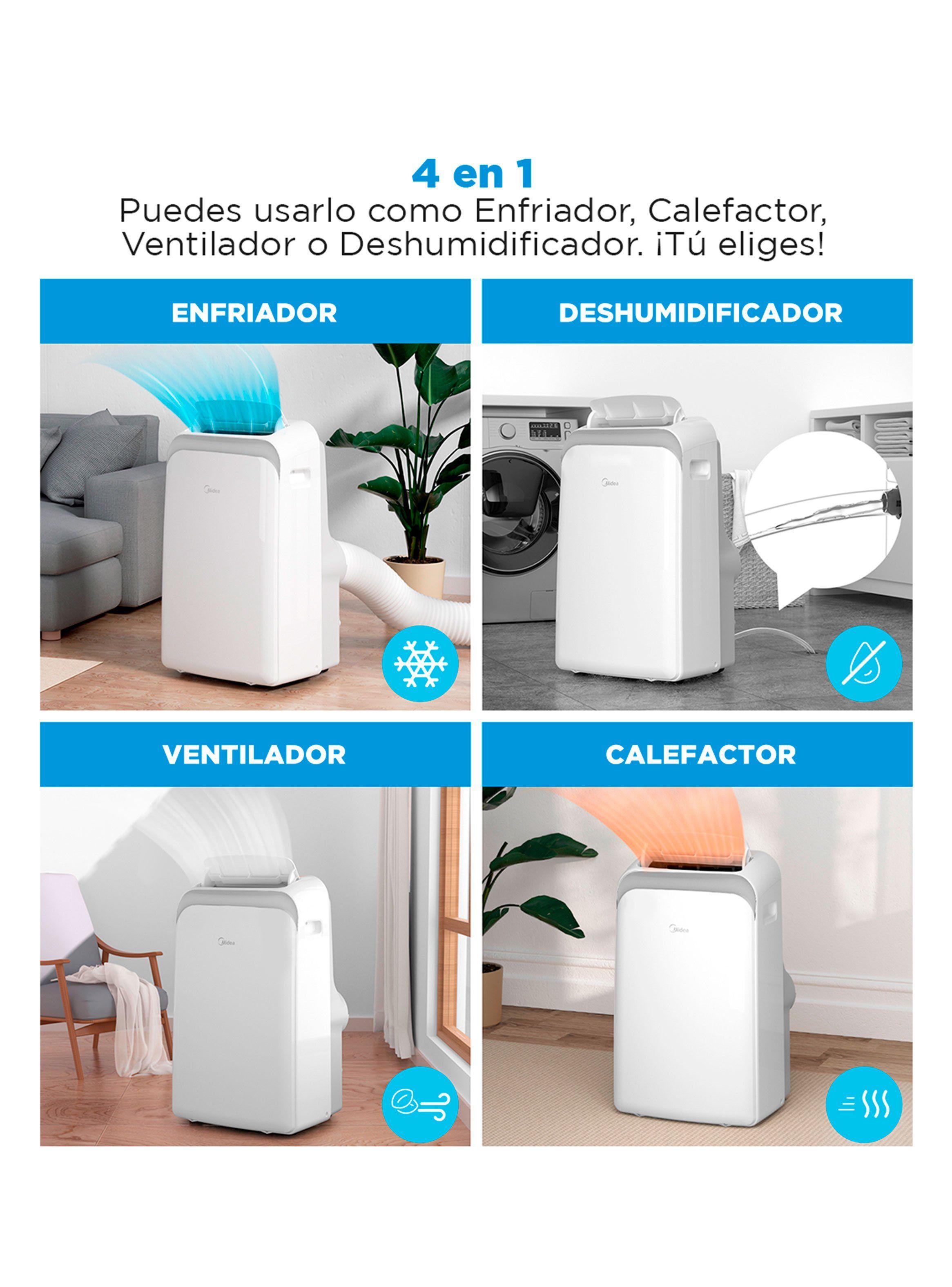 Aire Acondicionado Portátil Frío/Calor 12000 BTU WiFi MPPD-12KHRN1W-4