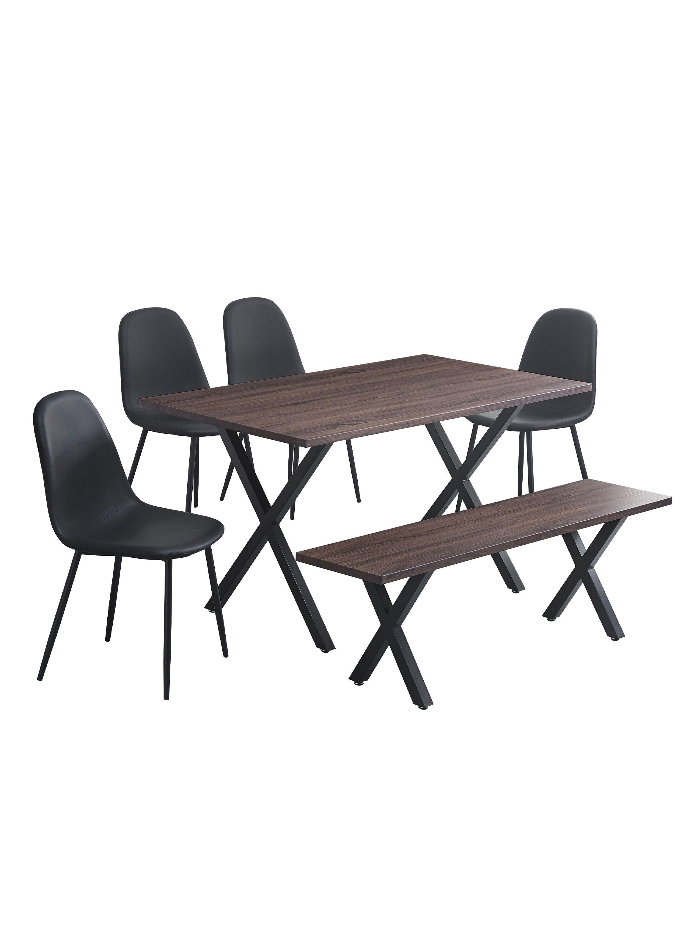 Juego Comedor Videl 4 Sillas + Banca-5