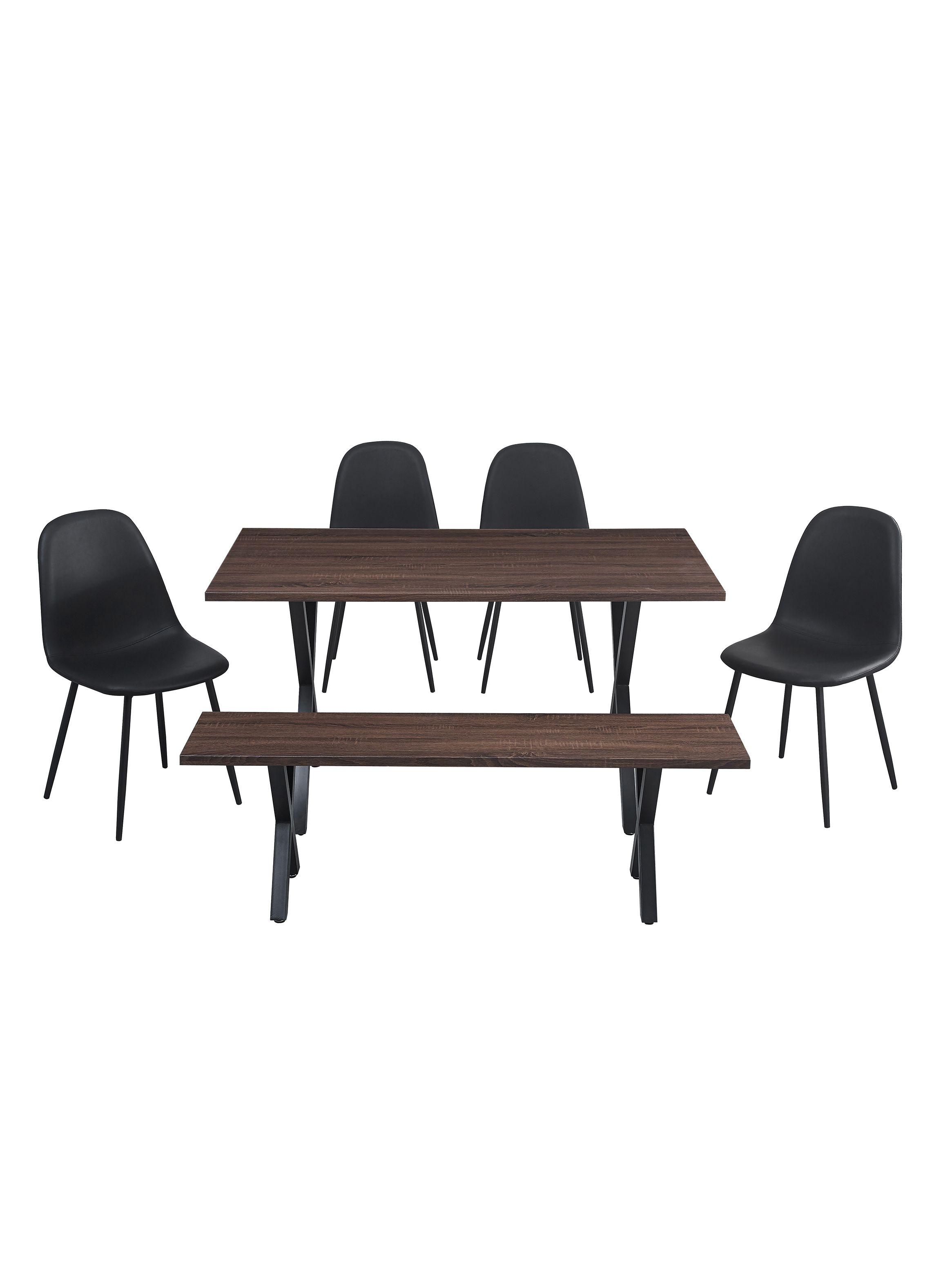 Juego Comedor Videl 4 Sillas + Banca-1
